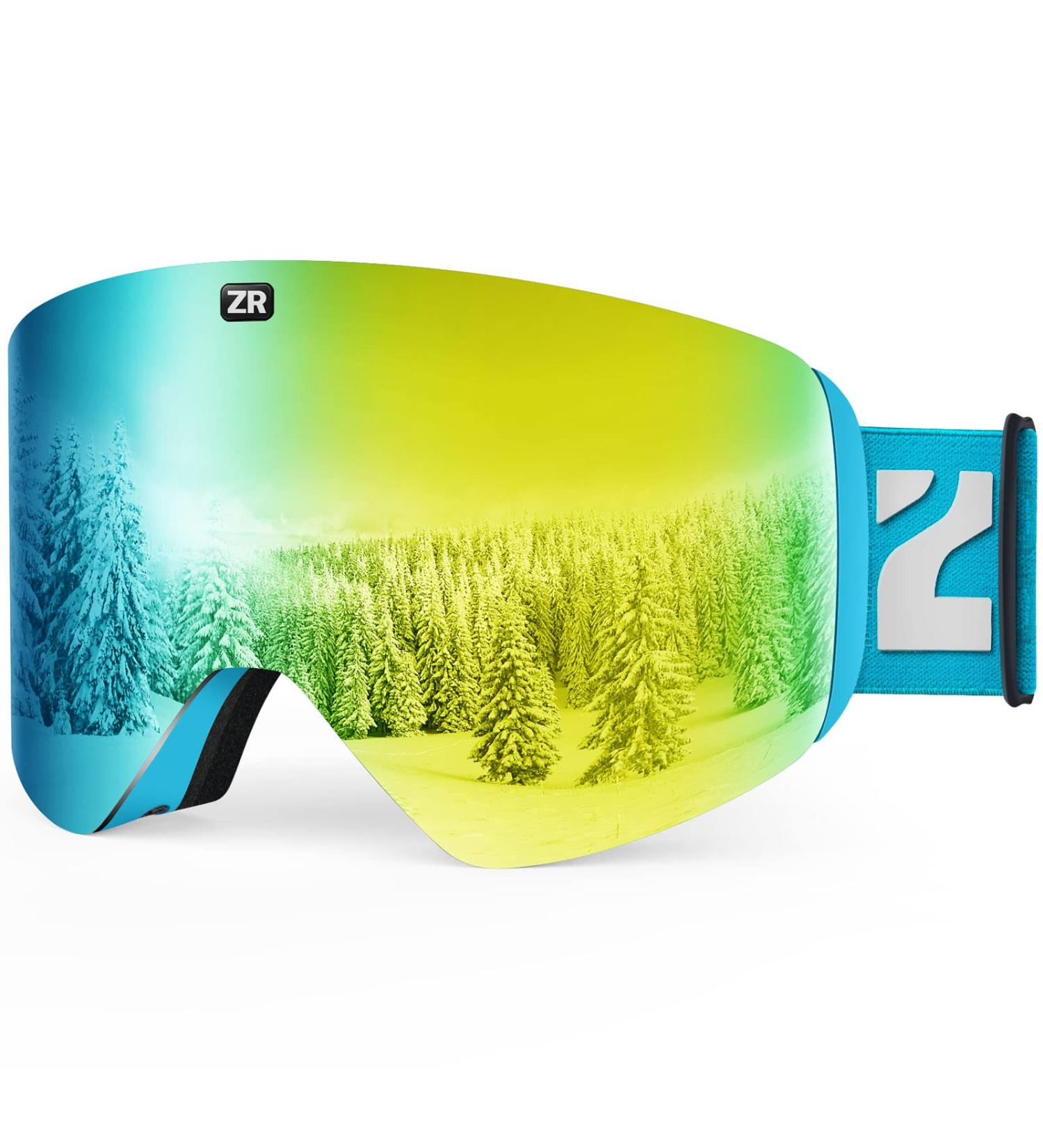 ZIONOR X11 Ski Goggles - A3-Blueframe Gold Lens VLT 7% - for Men and Women - Buy Online on GoSupps.com