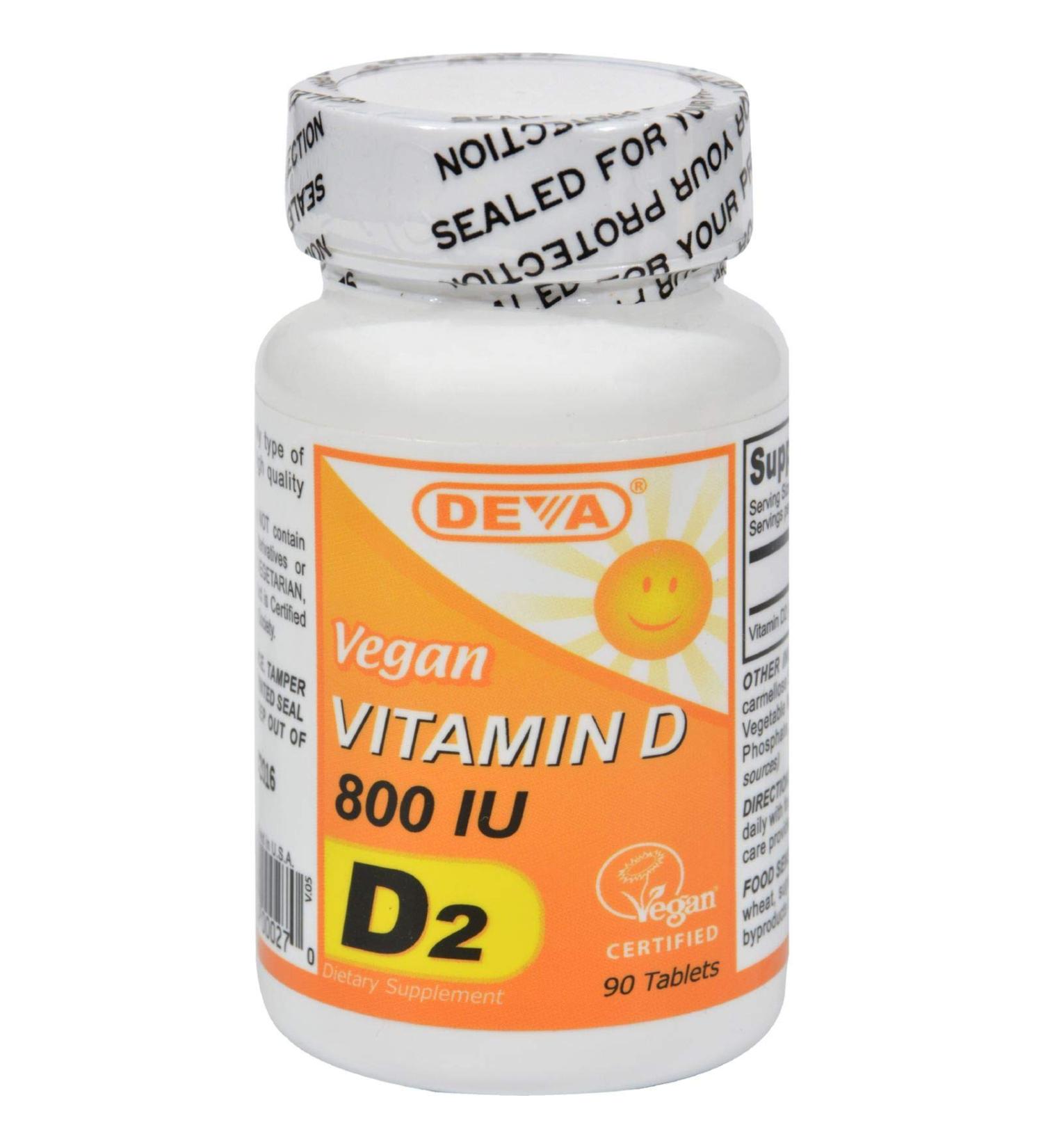 Deva Vegan Vitamins Vitamin D 800Iu Vegan 90 Tab5