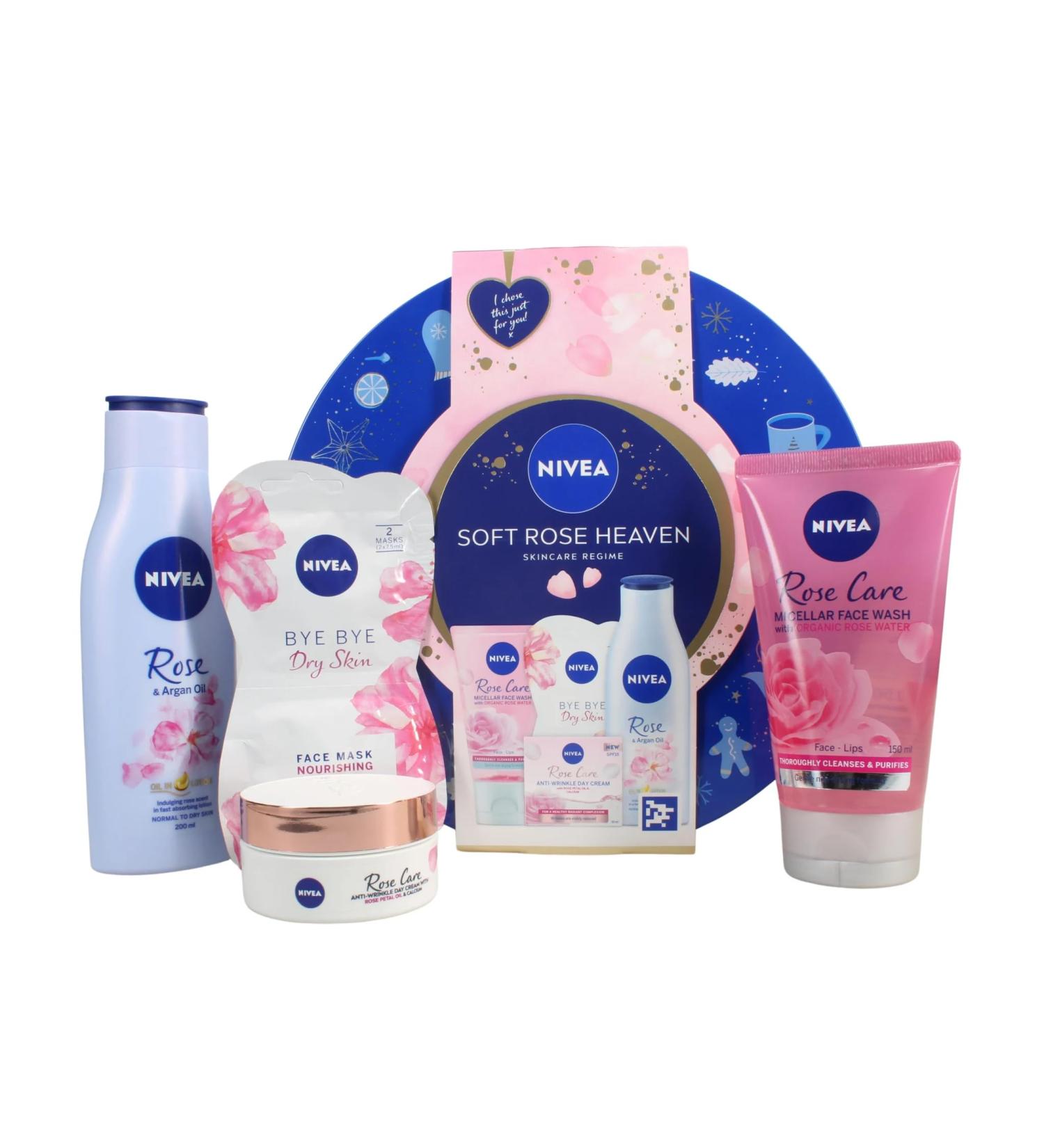 Nivea Womens Soft Rose Heaven Skincare Regime Gift Set - Buy Online on GoSupps.com