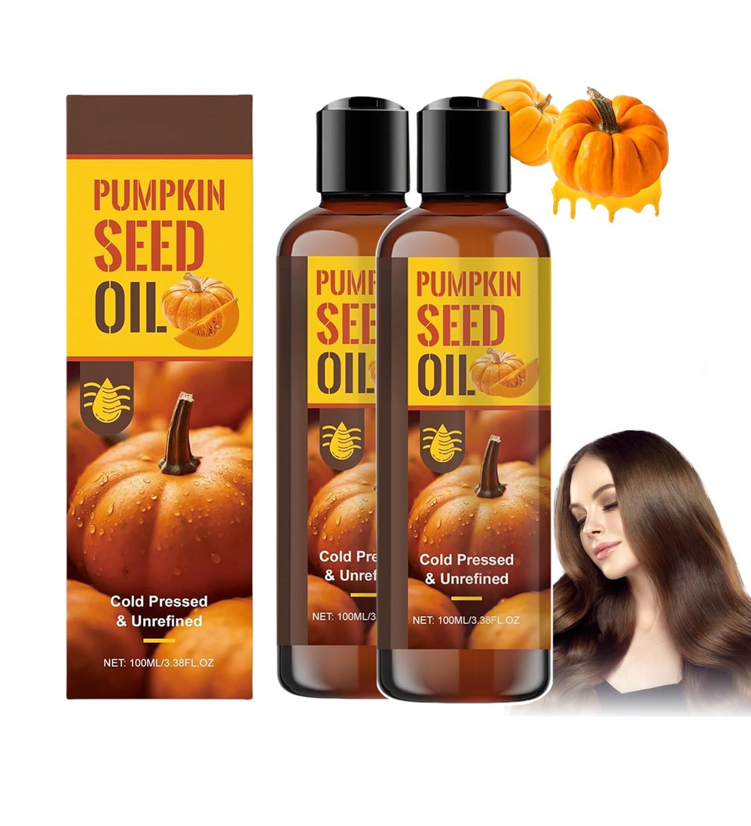HLMULL Pumpkin Seed Oil Organic Pumpkin Seed Oil Pumpkin Essential Oil 100% Pure & Natural Cold Pressed for Scalp Skin & Hair - Buy Online on GoSupps.com