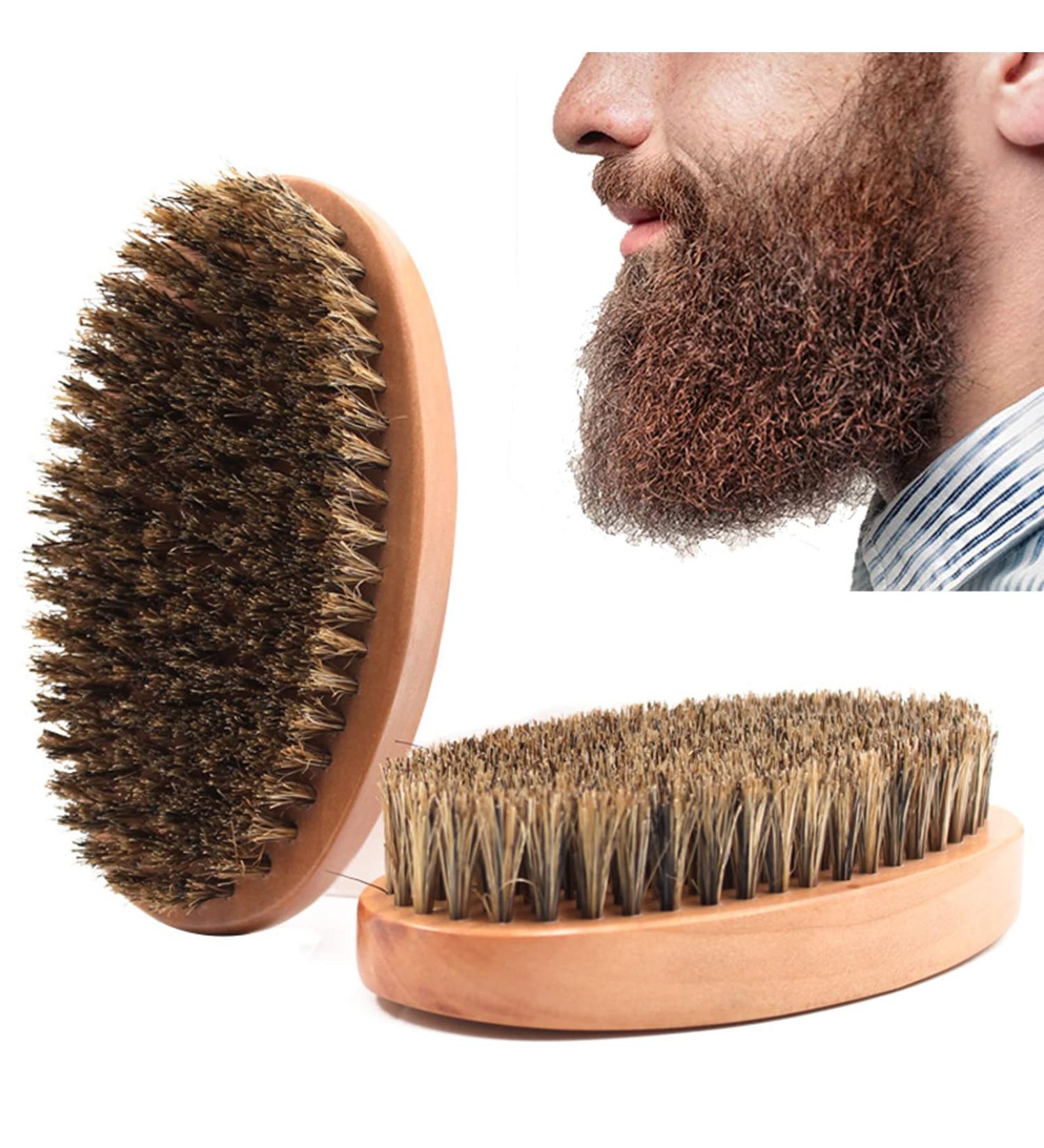 Yolistar Bartbrush for Men | Wooden Bristle Brush with 100% Soft Eberhaar | Shape Style & Soften Itchy Beards - Buy Online on GoSupps.com