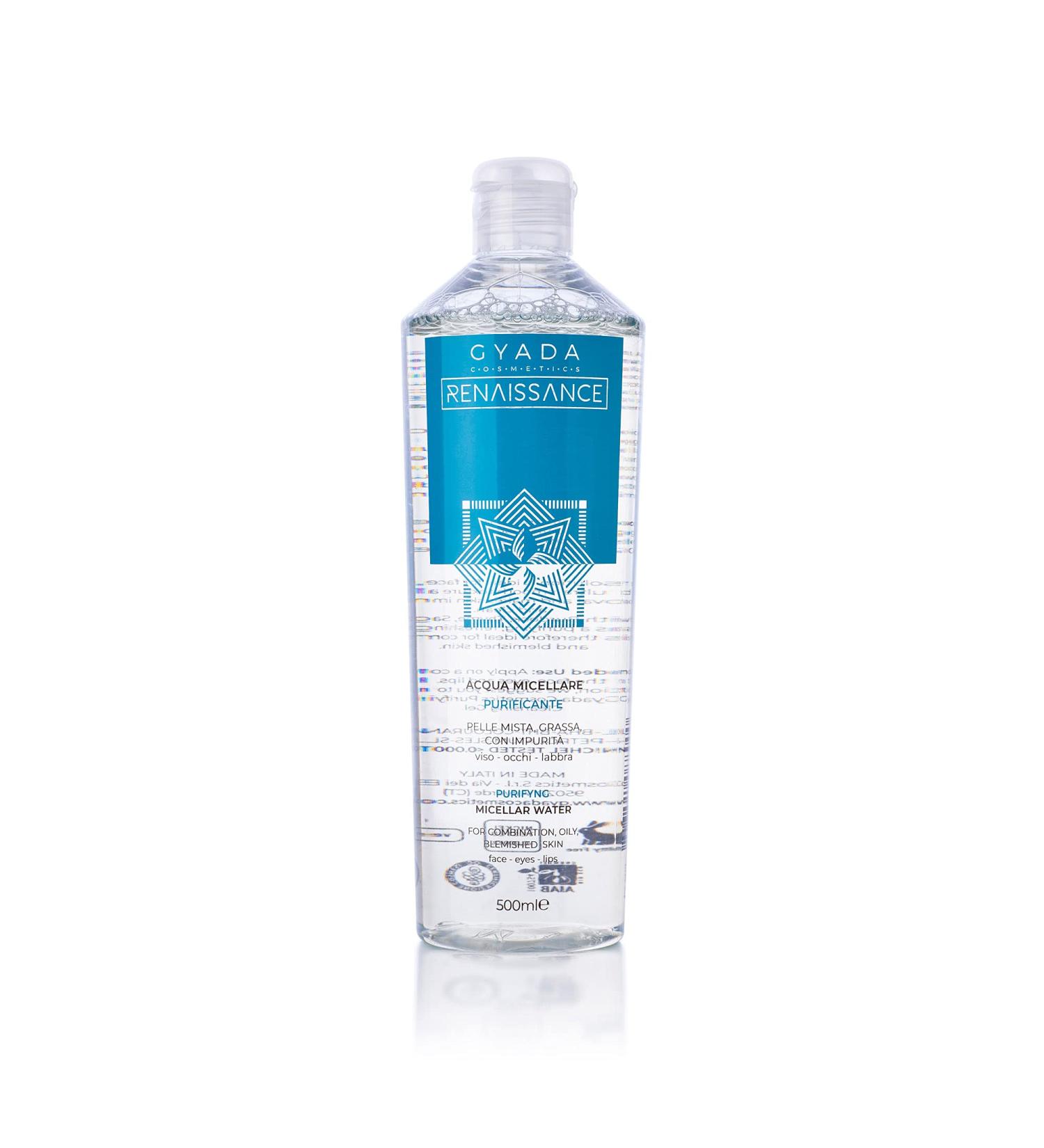 Gyada Cosmetics Micellar Water - Refreshing & Soothing Cleansing for Combination & Oily Skin Removes Makeup & Impurities with Aloe - Buy Online on GoSupps.com