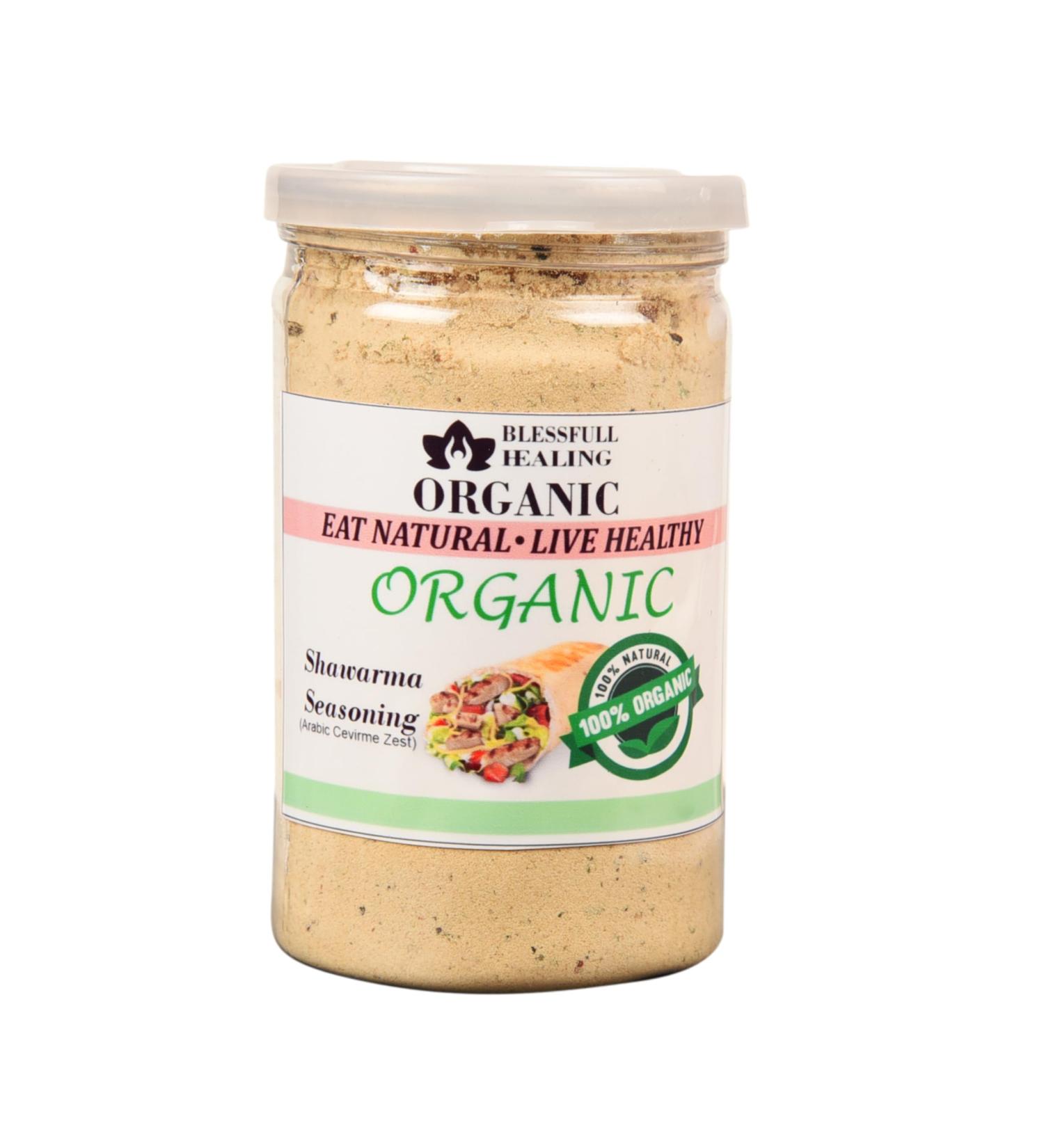 Blessfull Healing Organic Shawarma Seasoning (Arabic Cevirme Zest) 200 Gram (Packing May Vary) 200 Gram 7.05 oz
