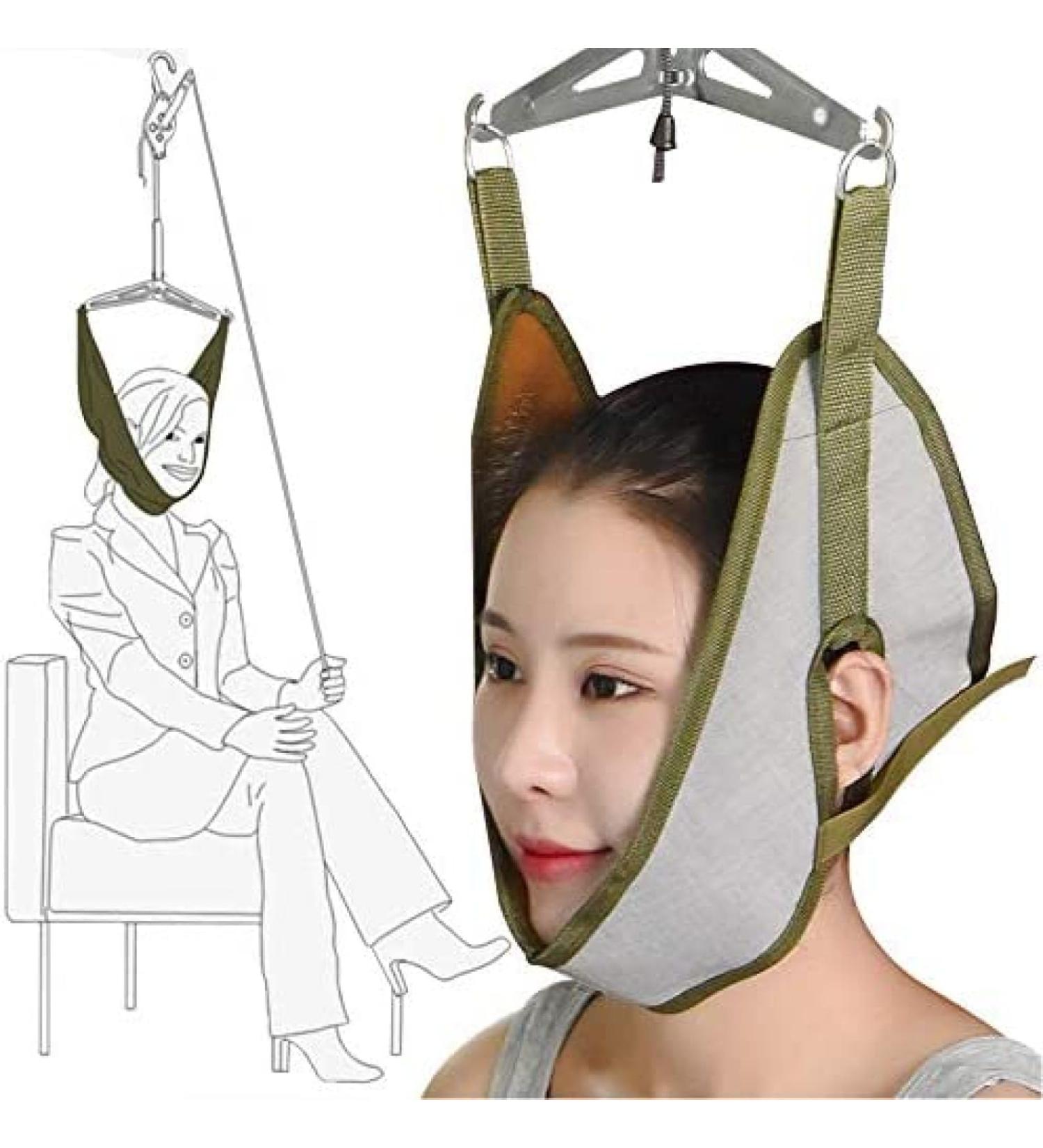 Neck Cervical Traction Device Unit Kit Home Over Door Neck Spinal Decompression Devices Traction Frame Relaxation Hammock Effective Decrease Neck Stress Tension Headache Grey - Buy Online on GoSupps.com