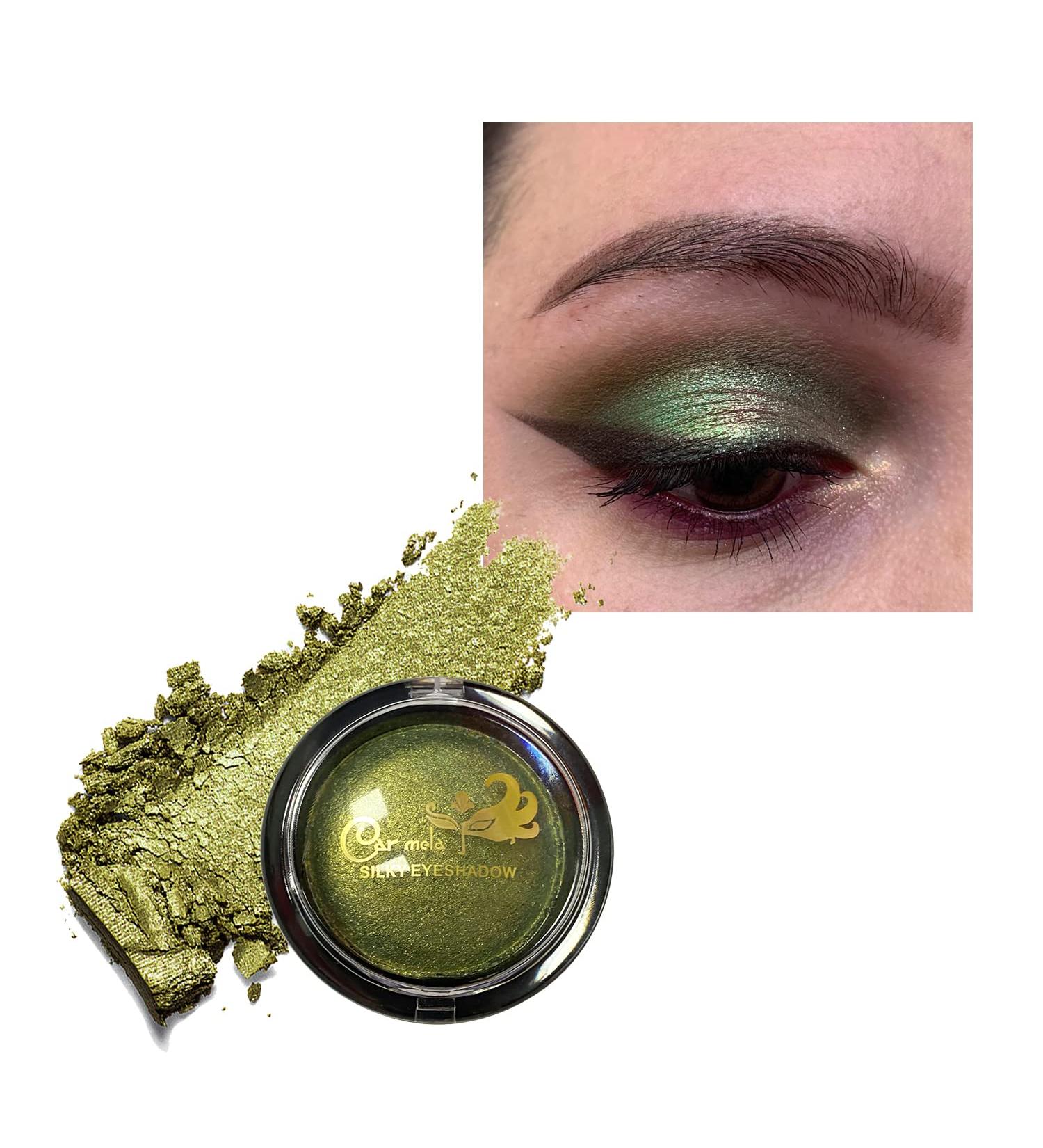 CarMela Baked Eyeshadow Palette - Highly-Pigmented Shimmer in Lime Green - Buy Online on GoSupps.com