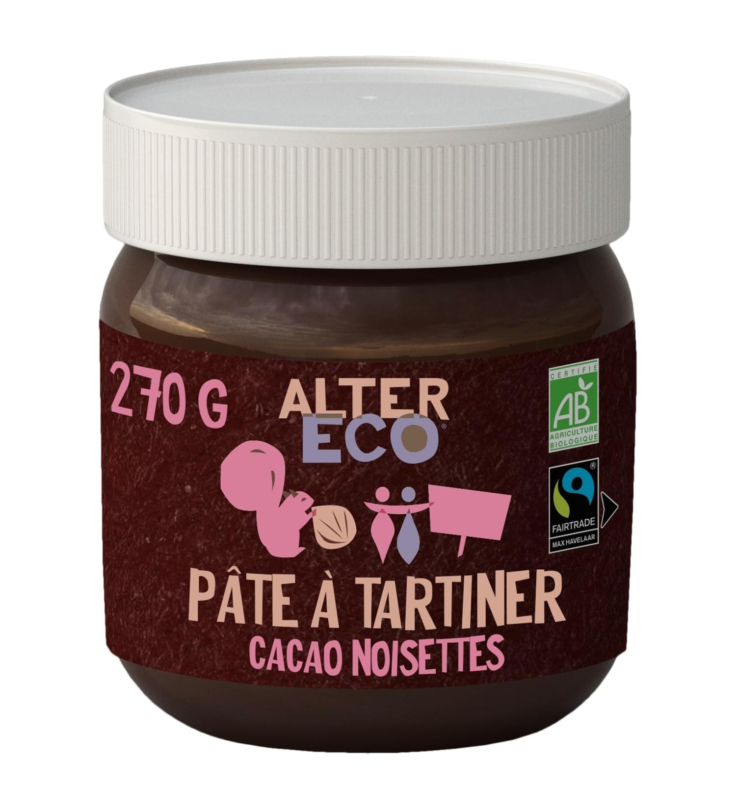 ALTER ECO - Organic Chocolate Hazelnut Spread - Palm Oil Free Spread - 270 G - Buy Online on GoSupps.com