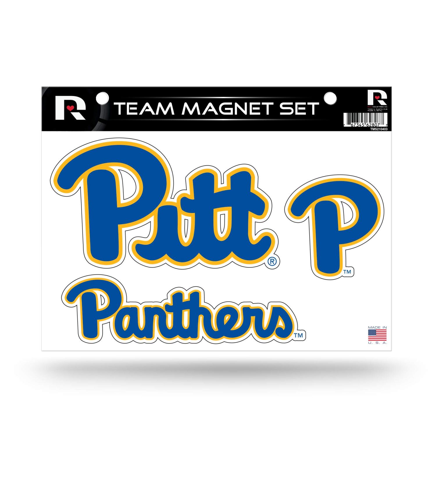 Rico Industries NCAA Pittsburgh Panthers Die Cut Team Magnet Set Sheet  8.5 x 11-" - Buy Online on GoSupps.com