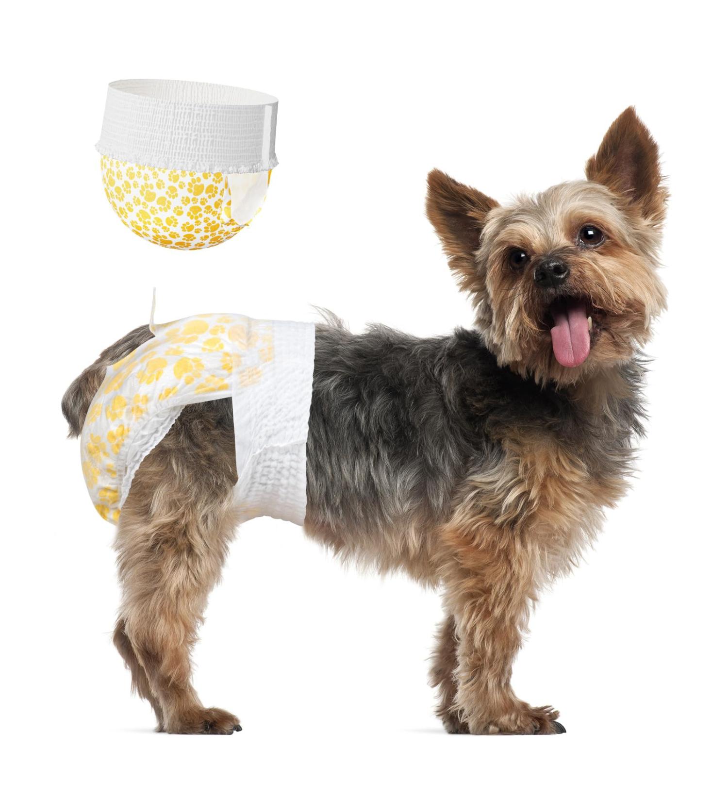 15 Pack S Pull-On Disposable Dog Diapers for Female & Male Dogs - Stretchy Waistband Fits 26-46 cm International Shipping - Buy Online on GoSupps.com