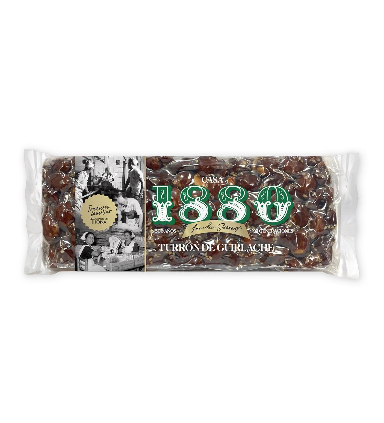 1880 - Turr n Caramel Almonds "Rilsan" 300 g Selected Almond Tablet Crunchy Texture Supreme Quality Classic Turr n Handm