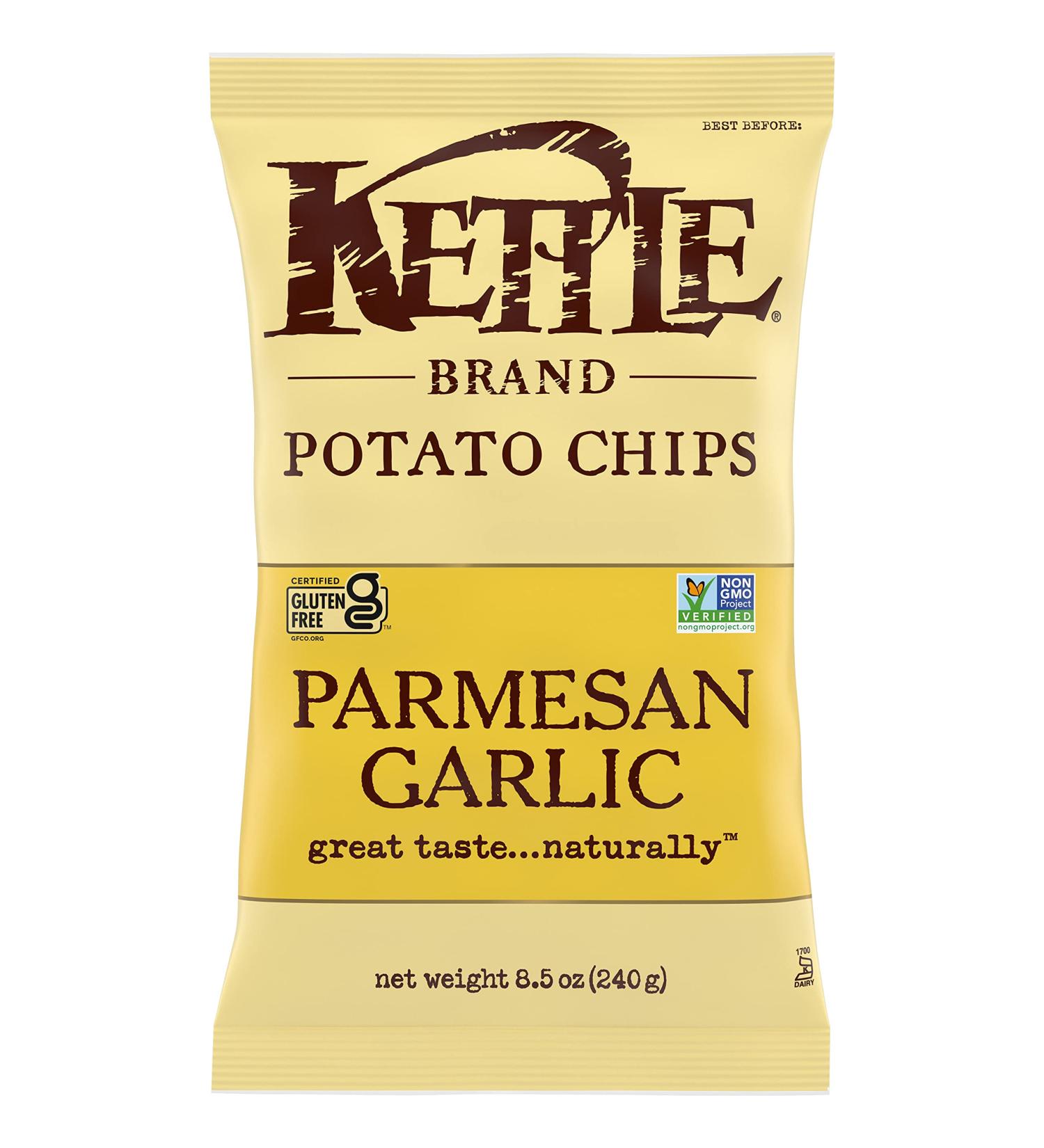 Buy Kettle Heroes Parmesan Garlic Potato Chips 8.5 Oz - Crunchy & Flavorful Snack - Buy Online on GoSupps.com