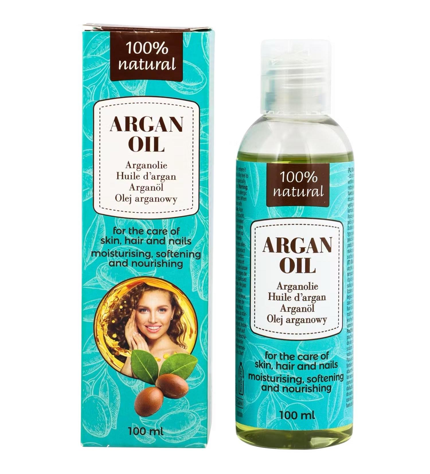 Unibell 100 natural argan oil for skin hair and nails 100ml 100 natural vegan