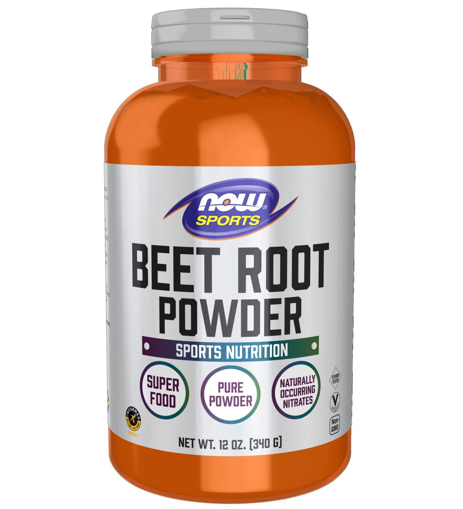 Now Foods Sports Beet Root Powder 12 oz - Boost Energy & Performance - Buy Online on GoSupps.com