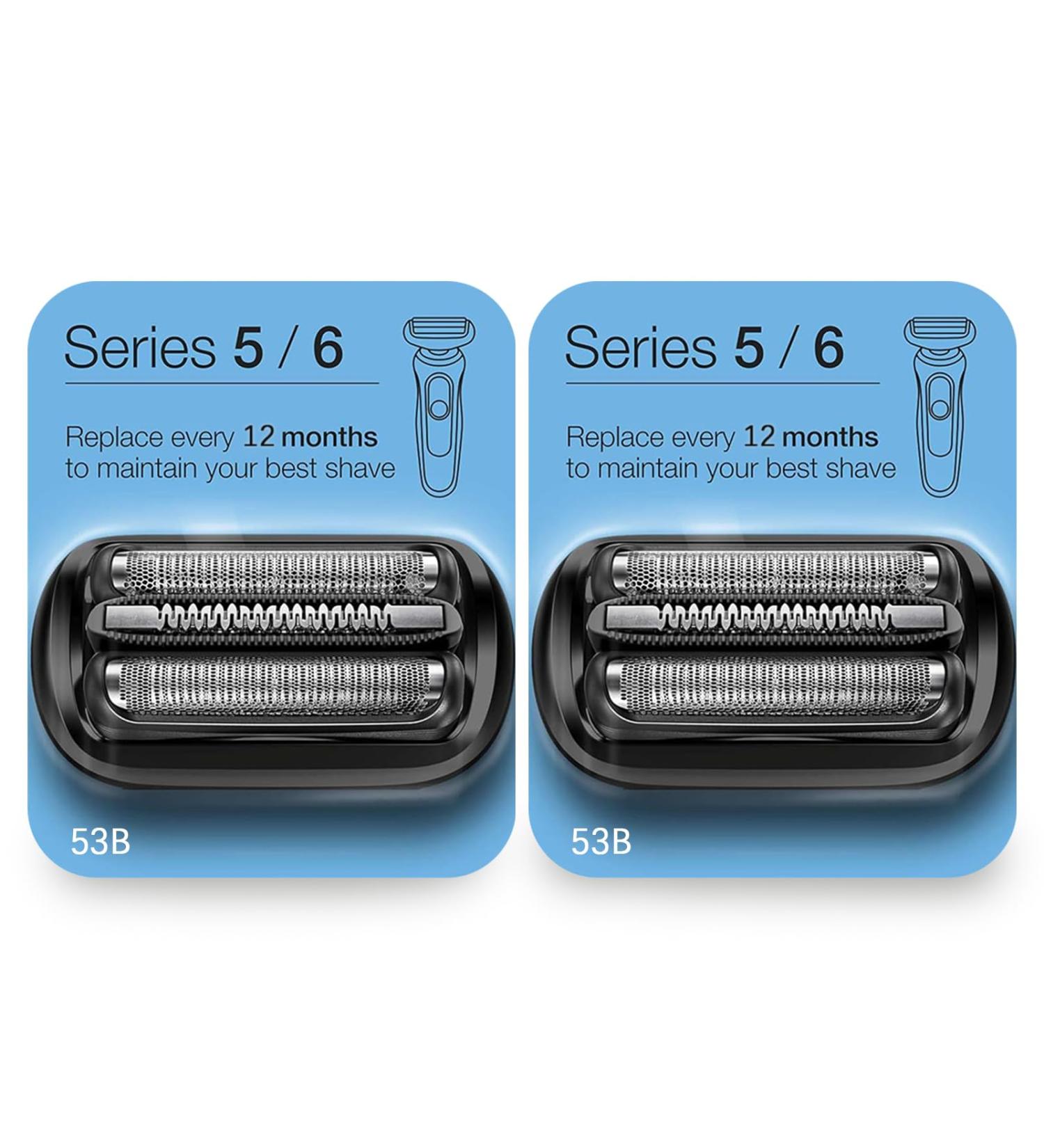 Shop Series 5/6 53B Replacement Head for Braun Electric Foil Shaver | Compatible with 5020cs 5018s 5035s & More | International Shipping Available - Buy Online on GoSupps.com