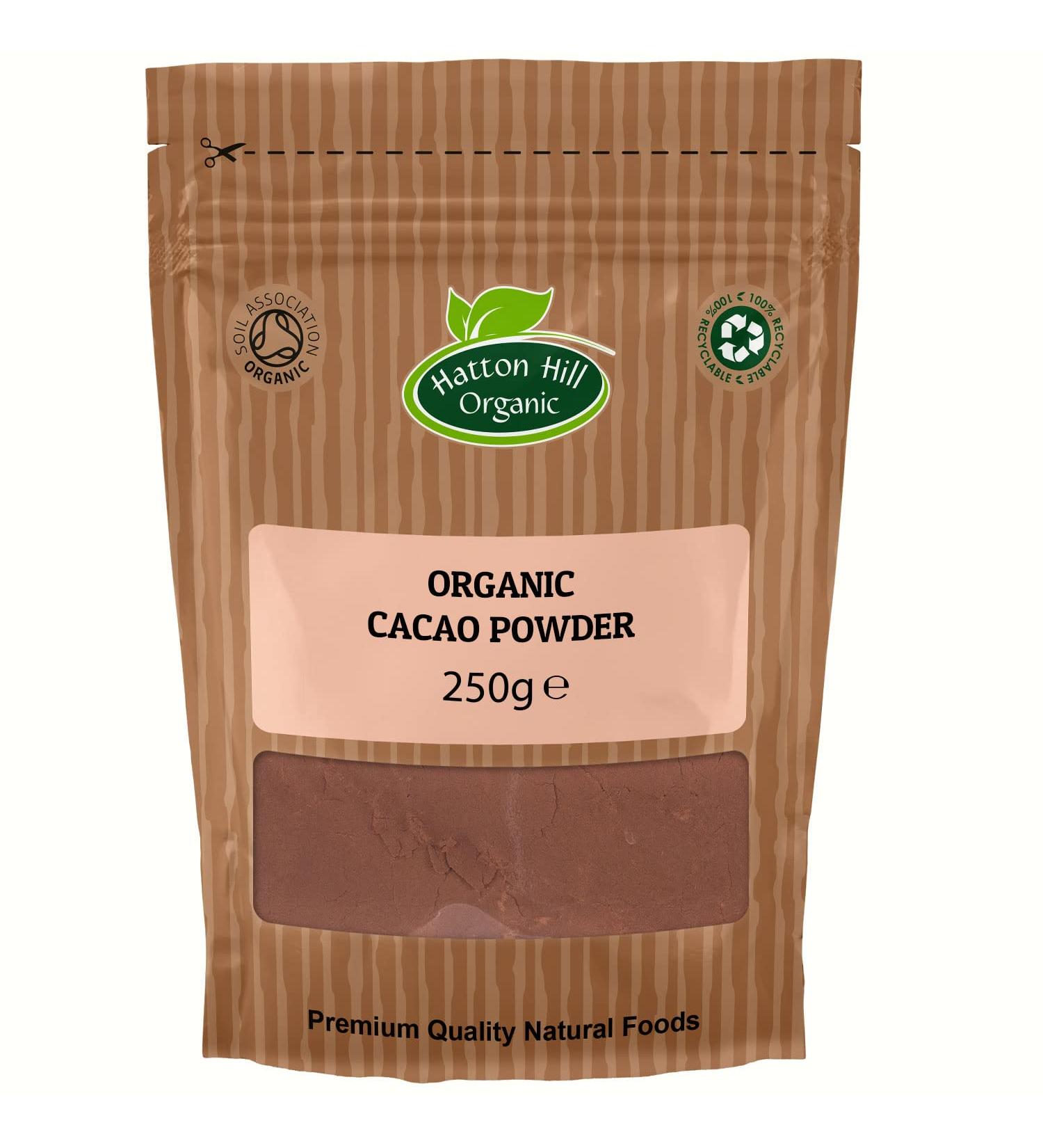 Organic Cacao Powder 250g by Hatton Hill - Certified as Organic by the UK s Soil Association - Buy Online on GoSupps.com