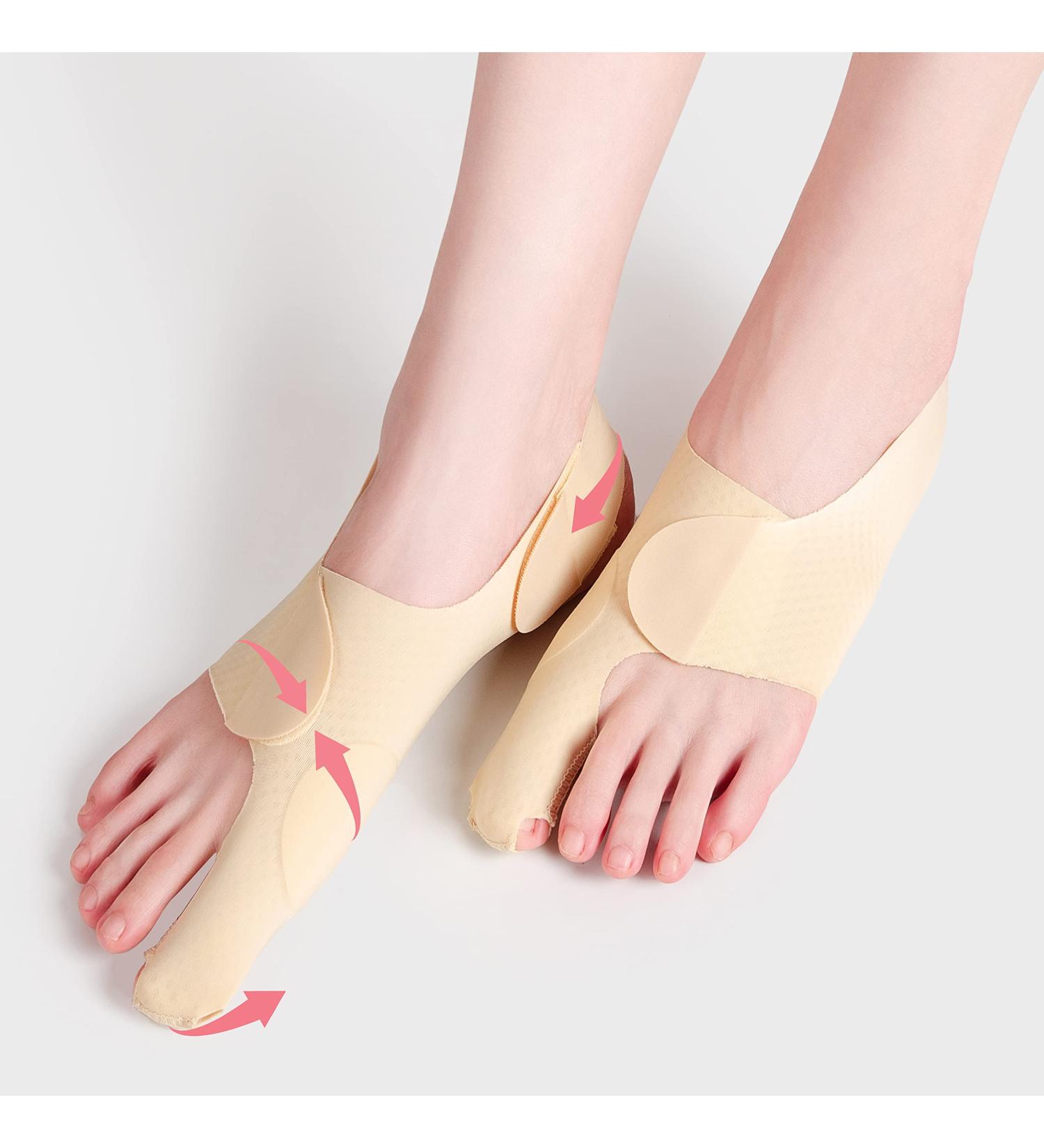 Ashomie Ultra Thin Bunion Corrector & Toe Separator for Women | Orthopedic Bunion Socks (2PC) | Size 4.5-6 - Buy Online on GoSupps.com