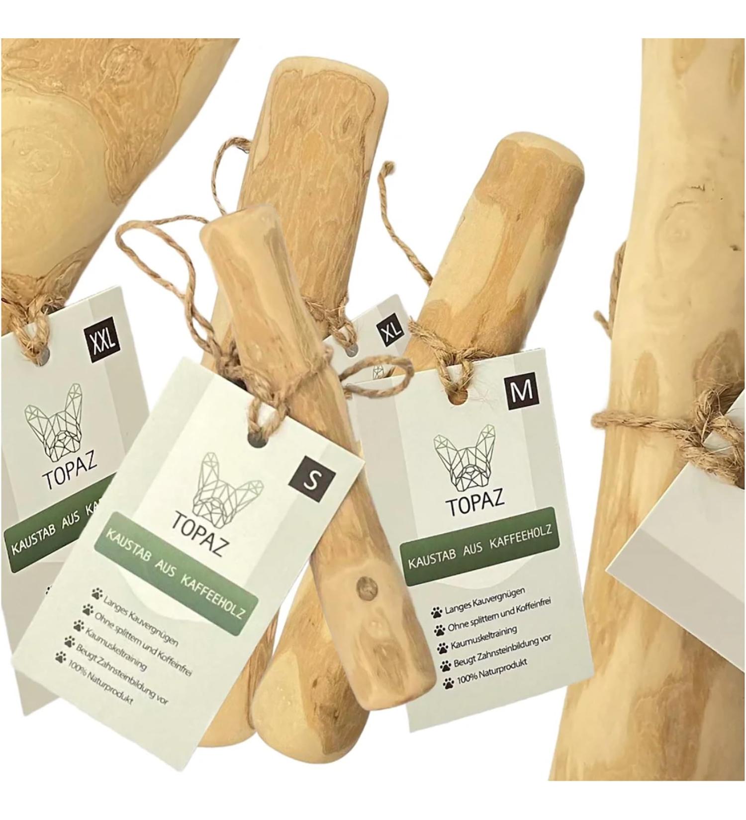 TOPAZ Coffee Wood Natural Chewing Toy for Dogs - Eco-Friendly Non-Toxic & Durable - International Shipping Available - Buy Online on GoSupps.com