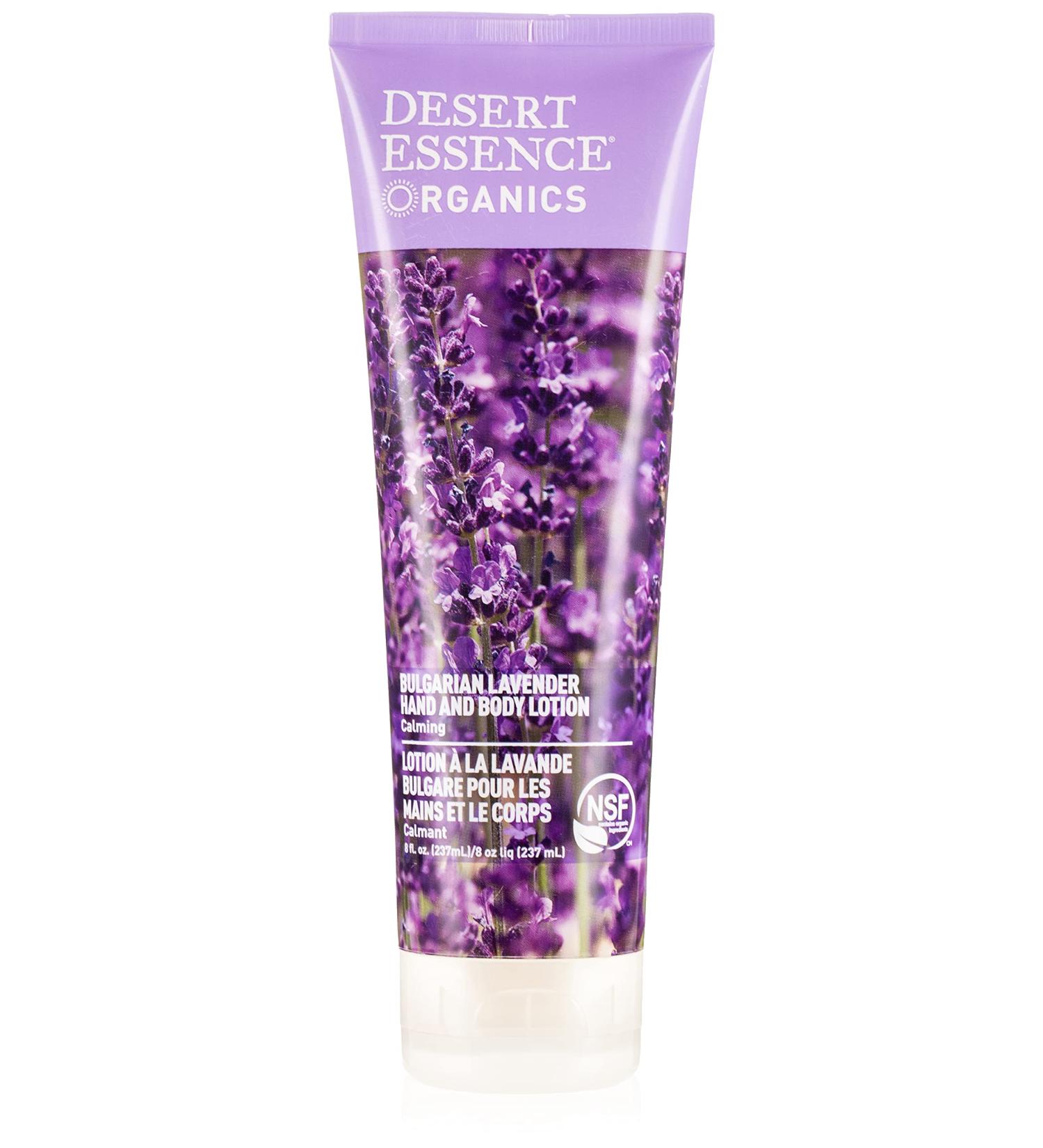 Desert Essence Bulgarian Lavender Hand & Body Lotion - 8 oz - Calming Formula with Shea Butter & Aloe Vera - Buy Online on GoSupps.com