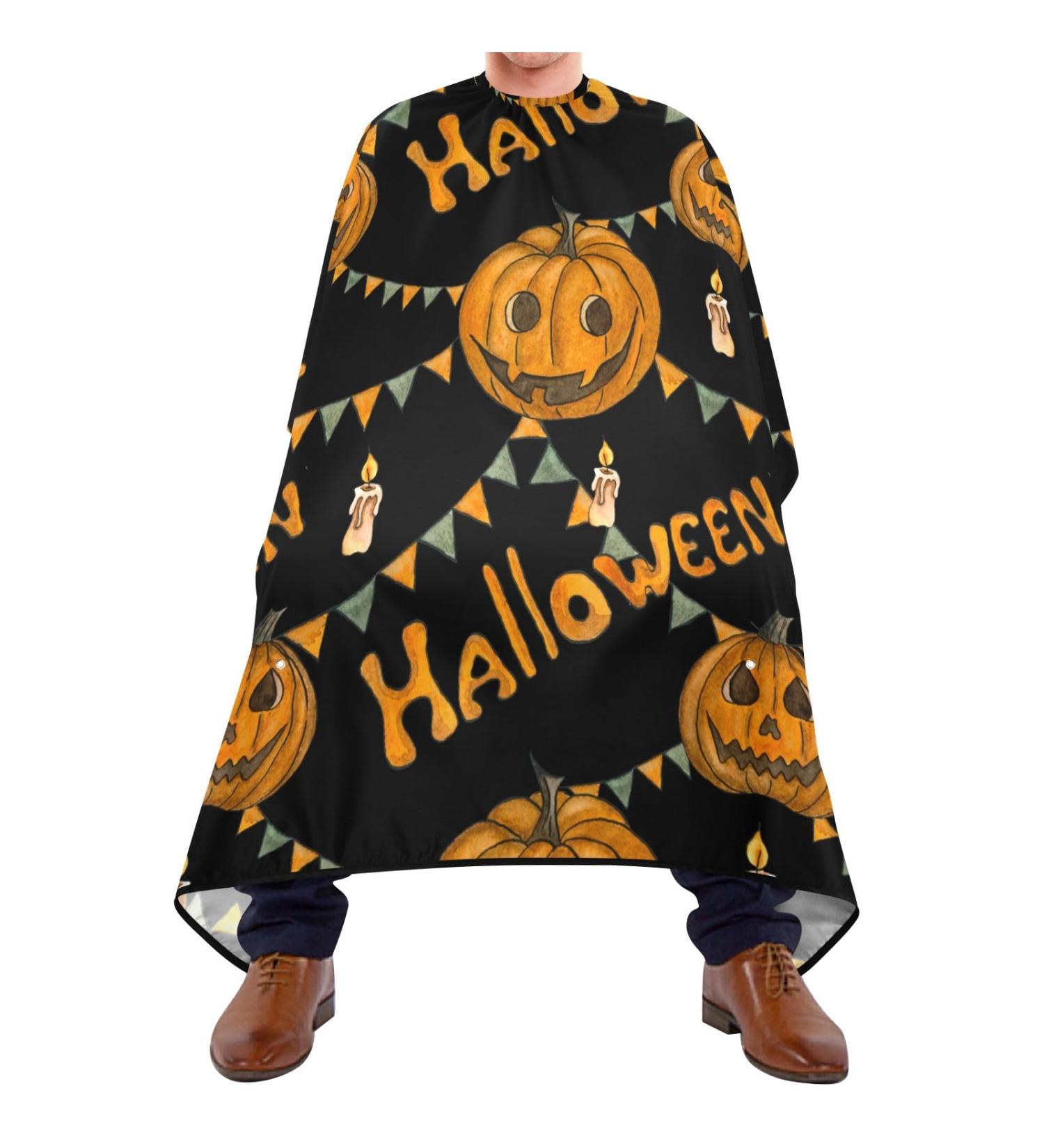 Waterproof Cheetah Barber Cape - Unisex Hair Cutting Bib for Men | Halloween13 Haircut Accessories - Buy Online on GoSupps.com