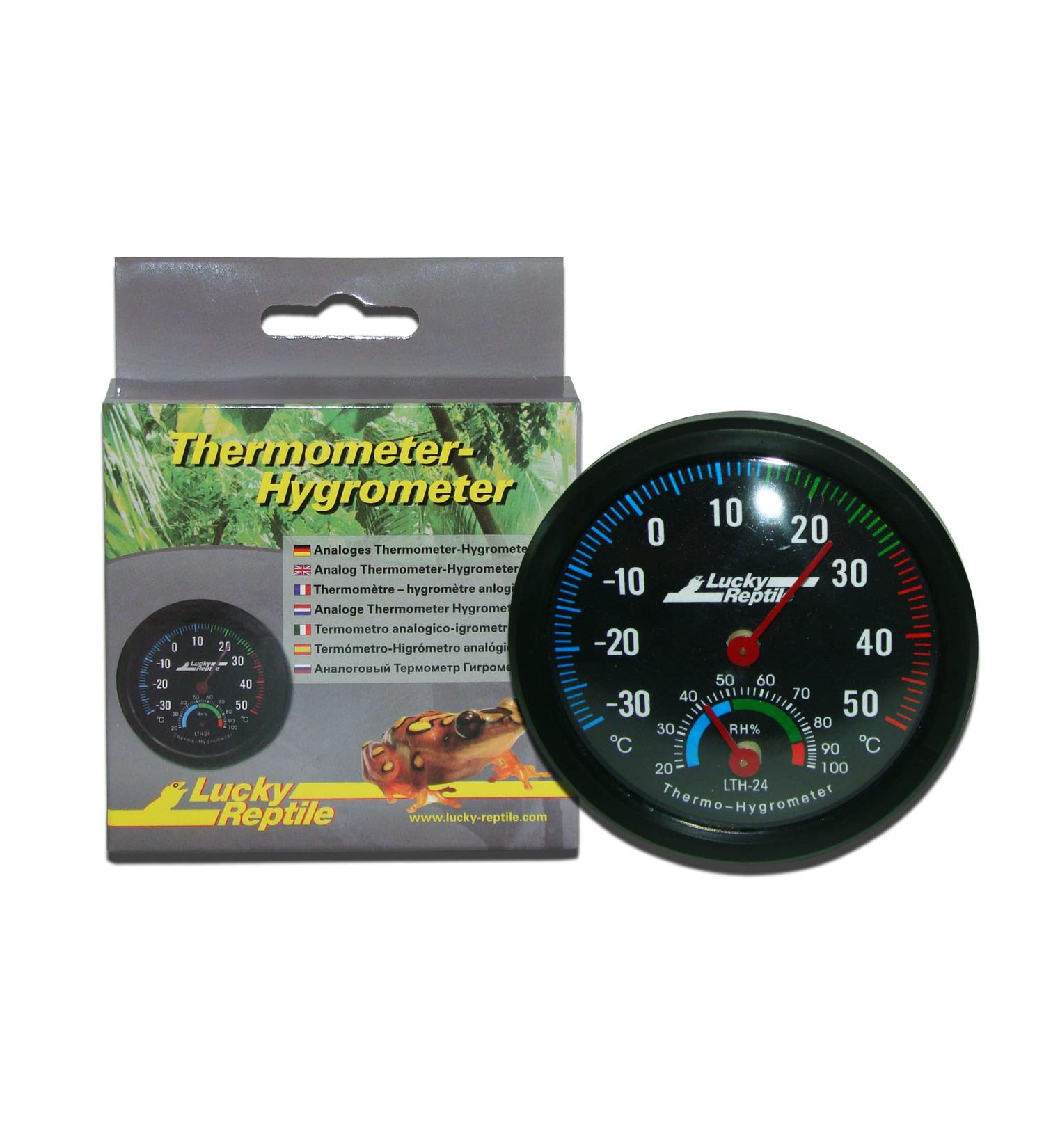 Lucky Reptile Thermometer-Hygrometer Black