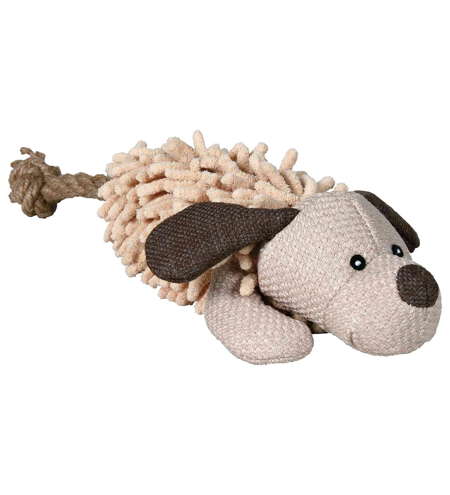 Trixie 35930 Dog Toy with Rope - Plush Fabric 30 cm | International Shipping Available - Buy Online on GoSupps.com
