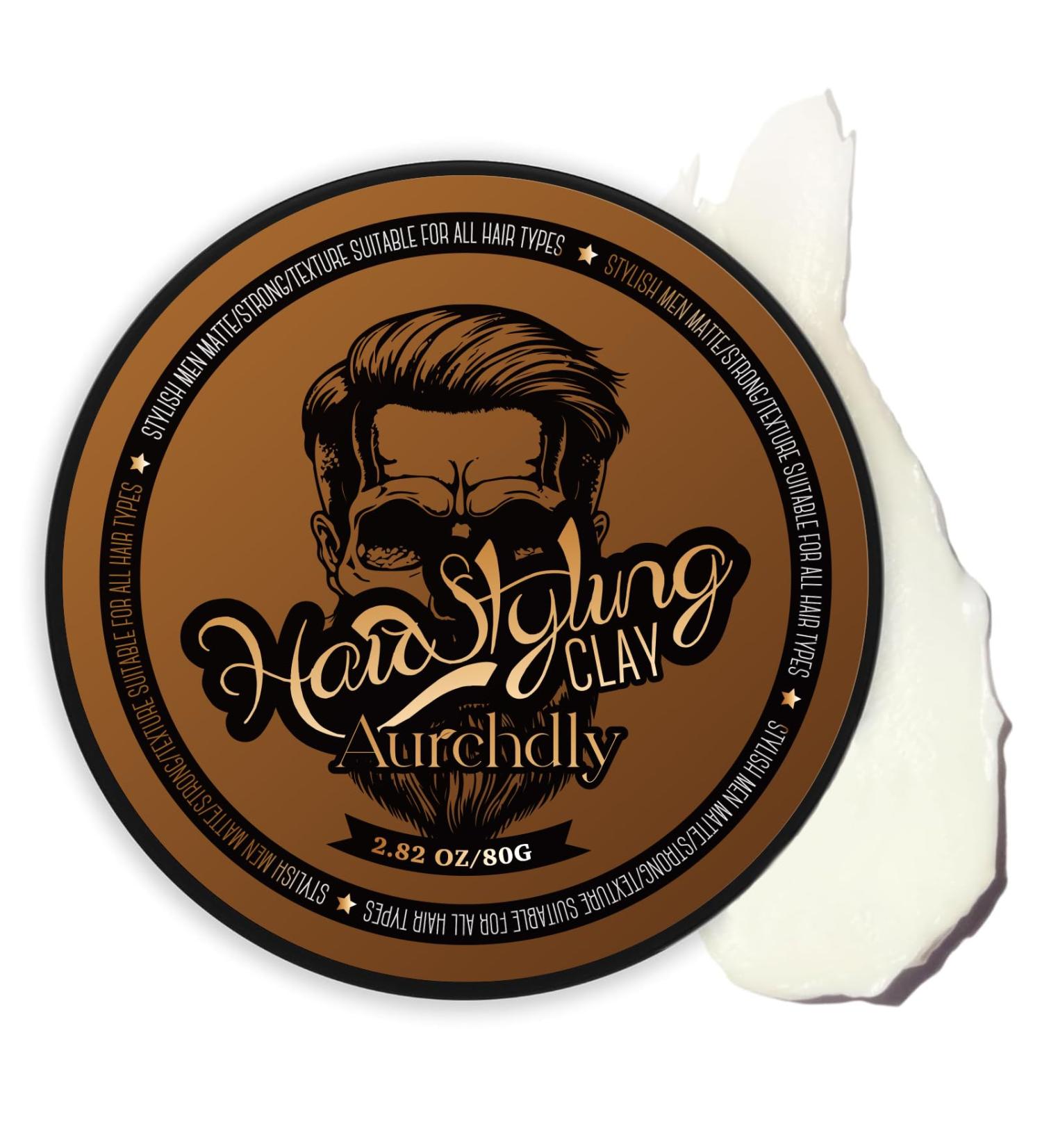 Hair Clay for Men - Strong & Matte Finish Adds Thickness & Texture All Hair Types 80G Styling Pomade - Buy Online on GoSupps.com