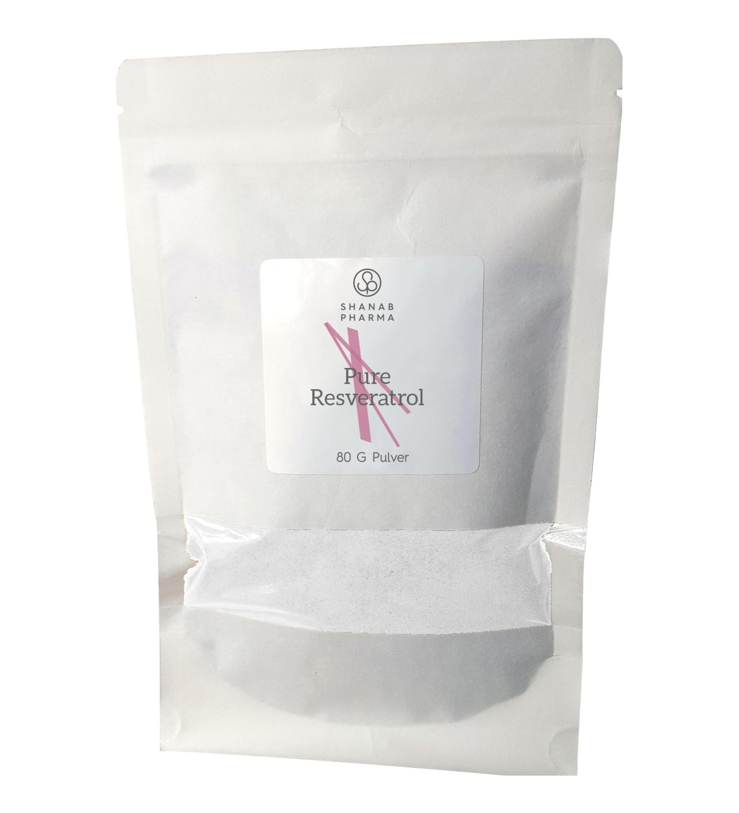 Buy Resveratrol Powder - Premium Japanese Knotweed Extract - 80g Micronized Powder by Shanab Pharma - International Shipping Available - Buy Online on GoSupps.com