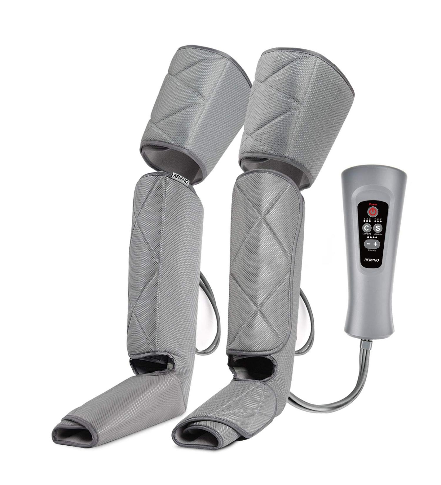 RENPHO Leg Massager: Air Compression Foot Calf Thigh Massage for Circulation, Pain Relief, Swelling Reduction, Muscle Relaxation - 6 Modes, 4 Intensities - Men Women Gift - Buy Online on GoSupps.com