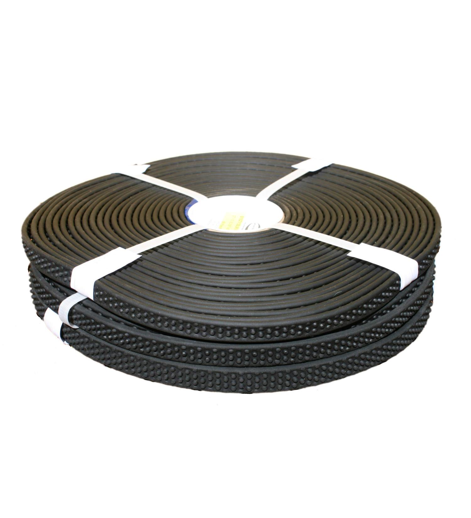 Buy BioThane Super Grip by the Meter | 13-19 mm Wide 6.4 mm Thick with Studs - Durable Black Material for International Shipping - Buy Online on GoSupps.com