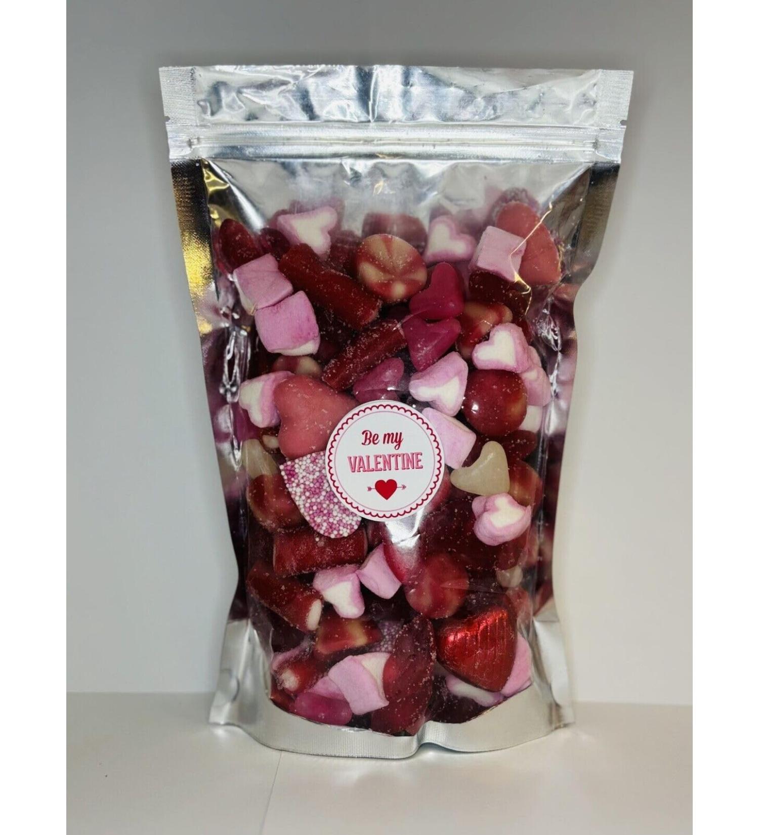 Be My Valentine Valentines Day Filled Pick N Mix Sweet Treat Pouch Love Heart 600g - Buy Online on GoSupps.com