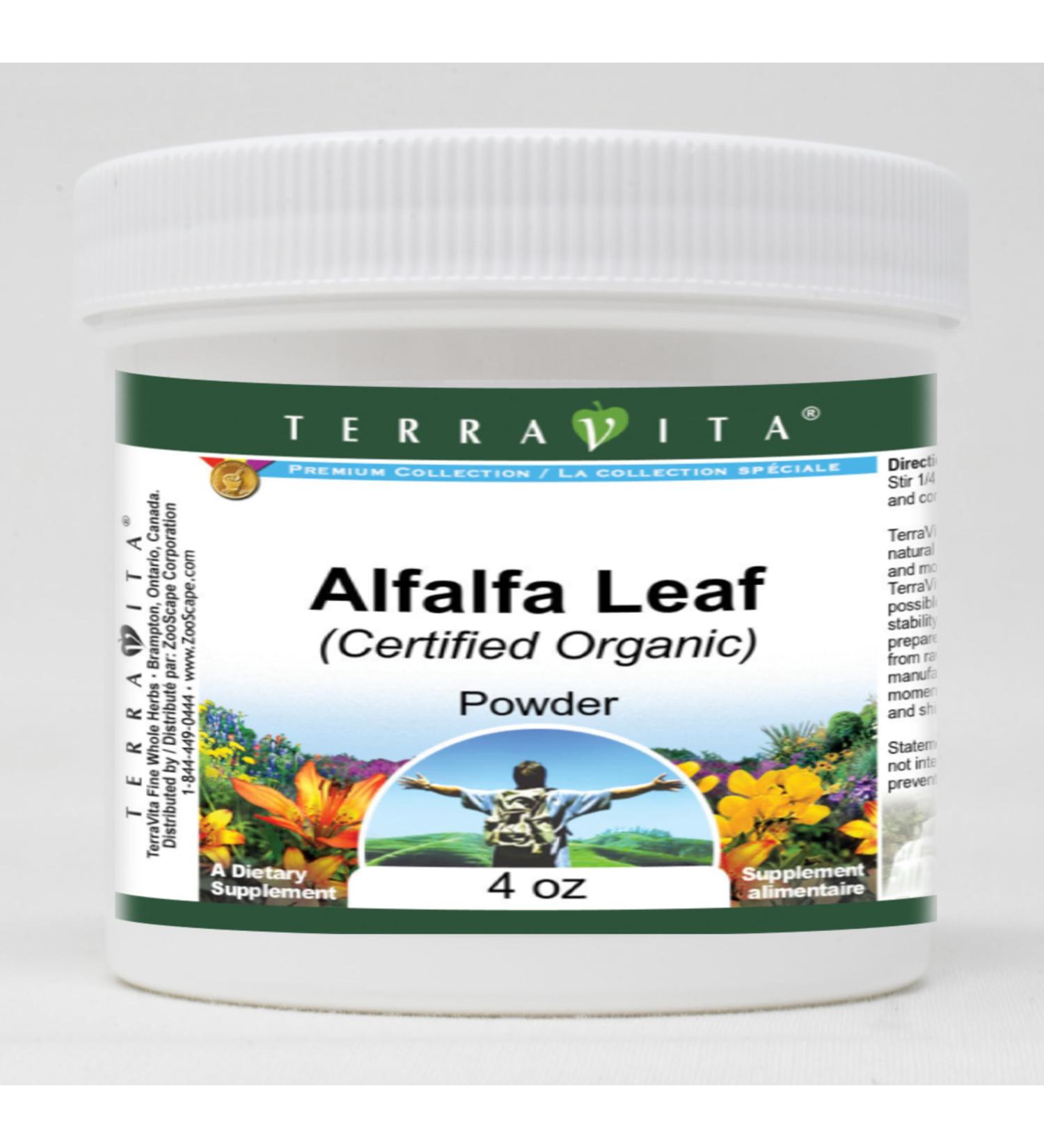 Alfalfa Leaf (Certified Organic) Powder (4 oz ZIN: 517564) - 3 Pack - Buy Online on GoSupps.com