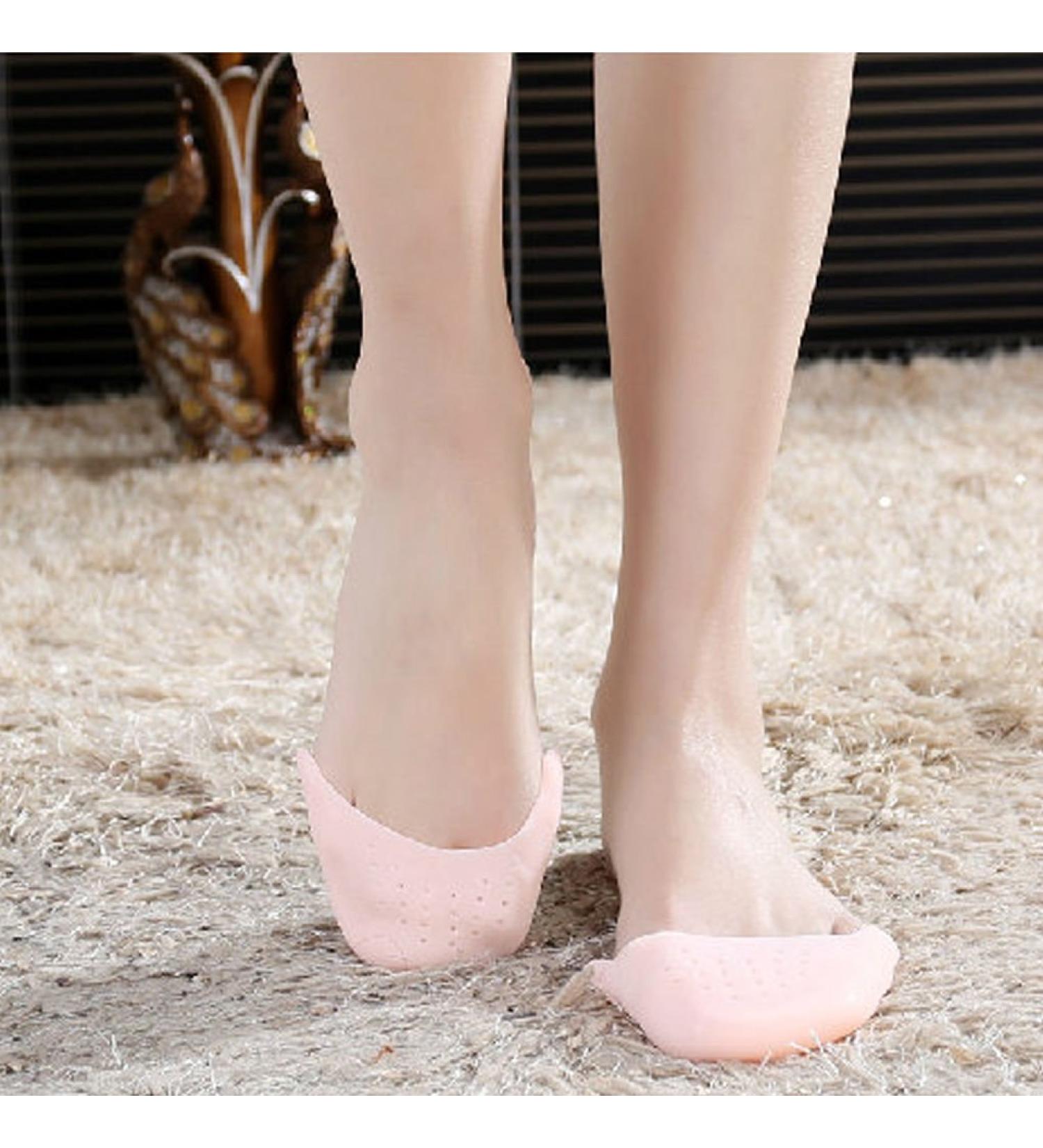 JYtop Silica Gel Toe Caps for Pointed Ballet Shoes Pain Relief Soft Gel Skin Color 1 Pair - Buy Online on GoSupps.com