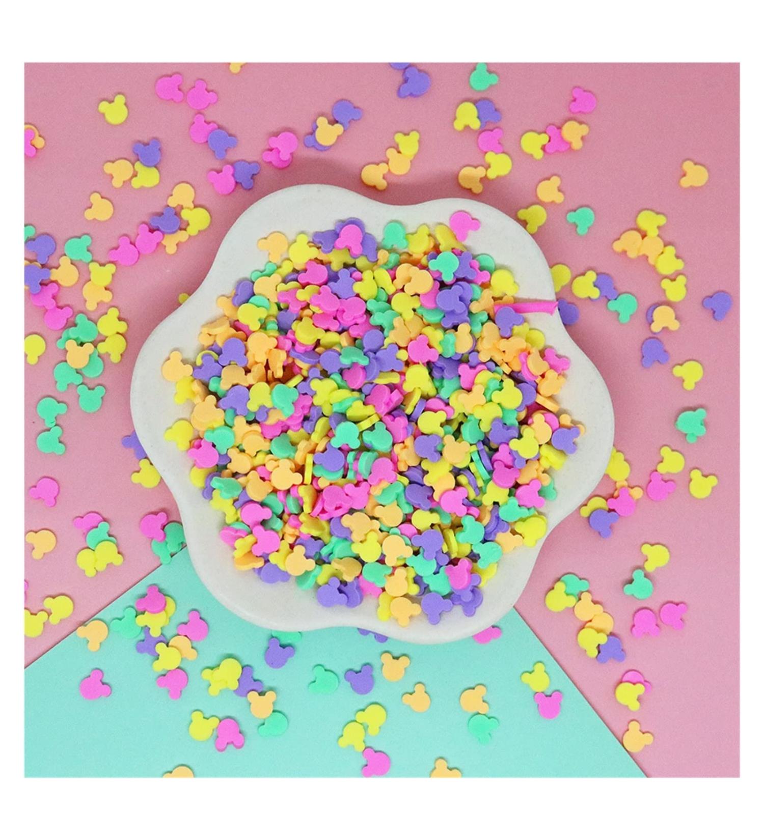 RT 100g Mixed Cute Mouse Head Polymer Clay Slices Soft Pottery Sprinkles for Slime Nail Art Decor DIY Craft Filling Accessories 5mm Y420 (Color : 9) - Buy Online on GoSupps.com