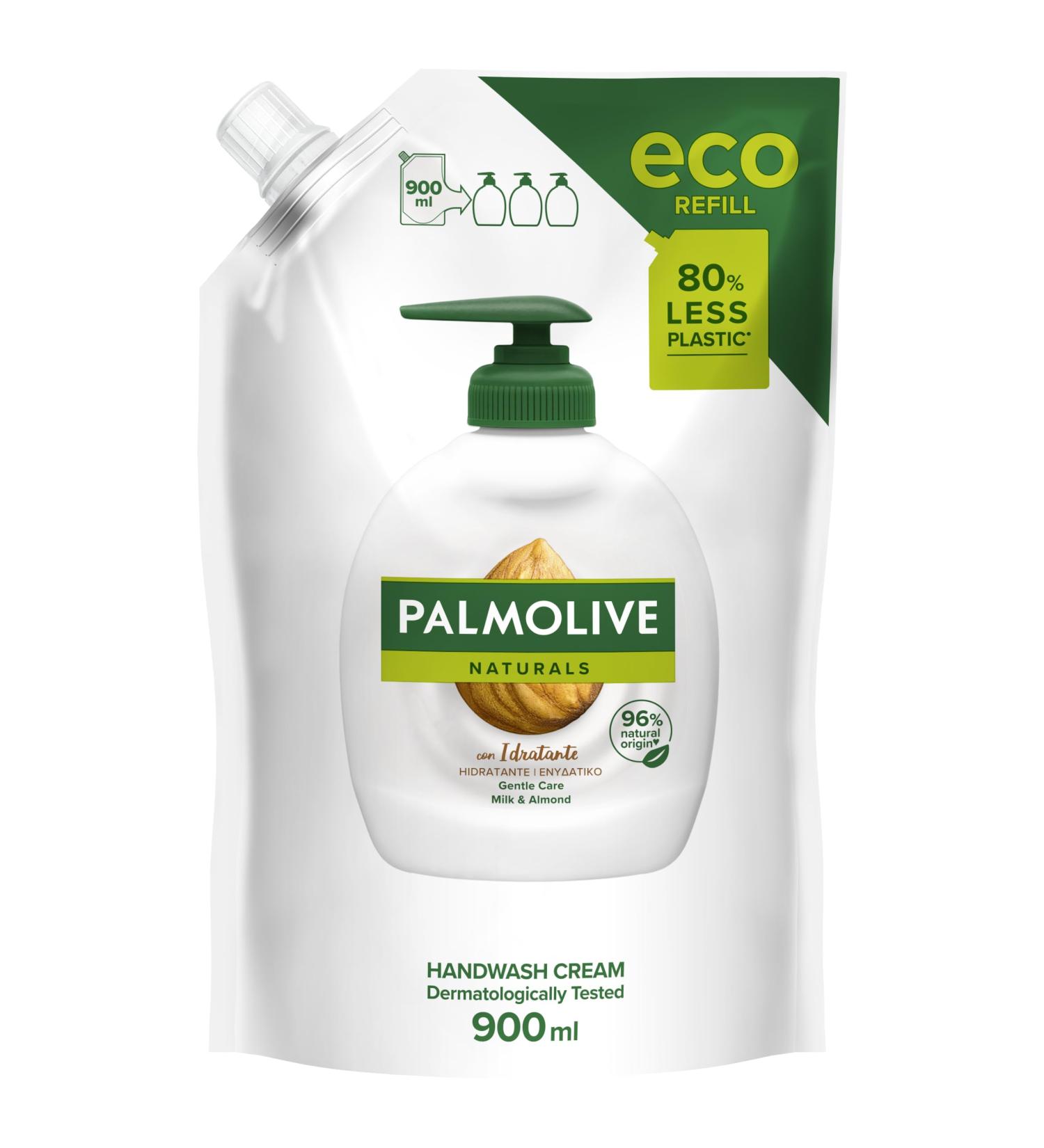  Palmolive Palmolive Naturals Milk and Almond Liquid Hand Soap Refill 900 ml - Buy Online on GoSupps.com