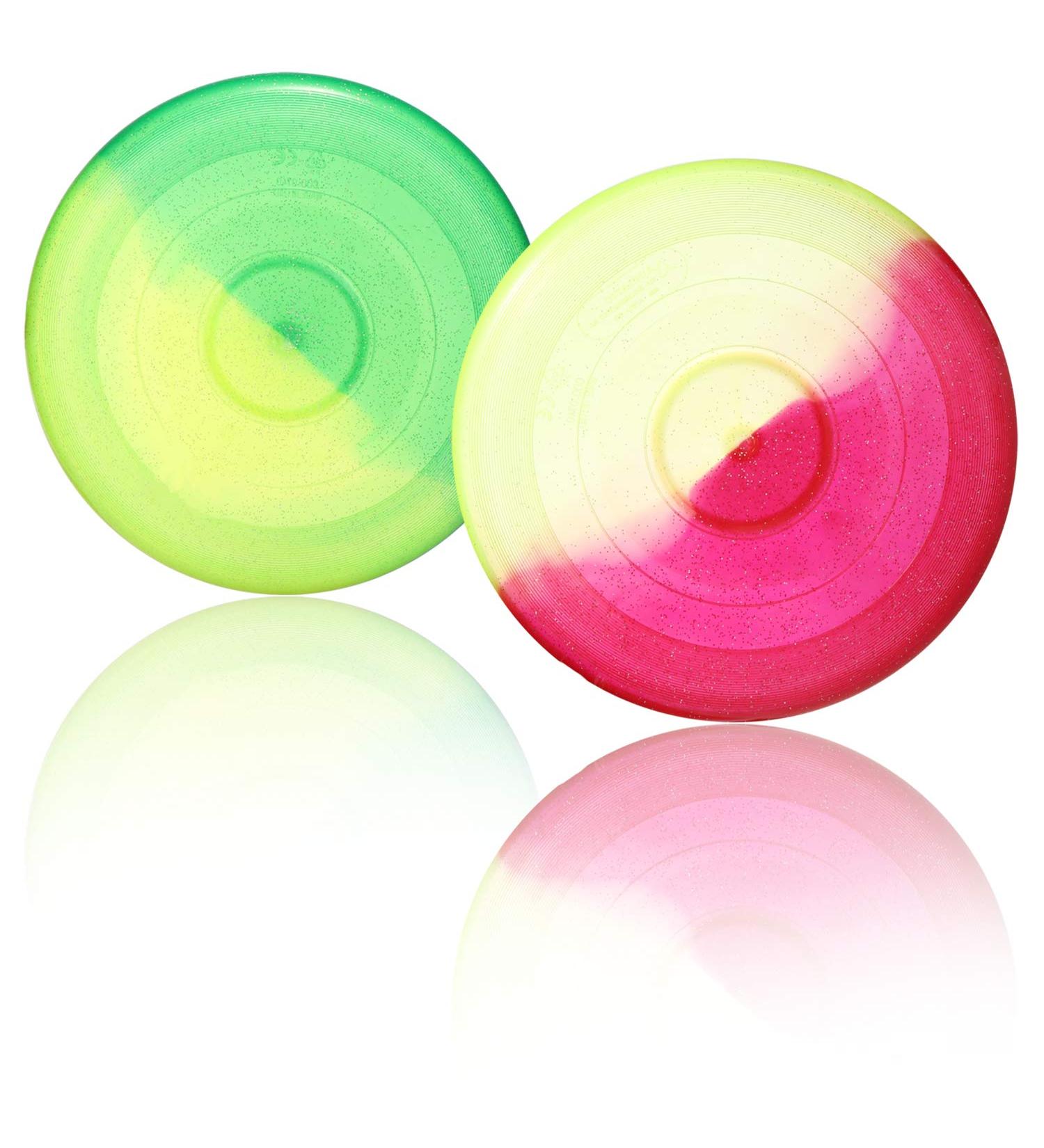 Com-Four 2x Frisbee Set - 27 cm Colorful Flying Discs for Kids Adults & Dogs - Perfect for Outdoor Fun! - Buy Online on GoSupps.com