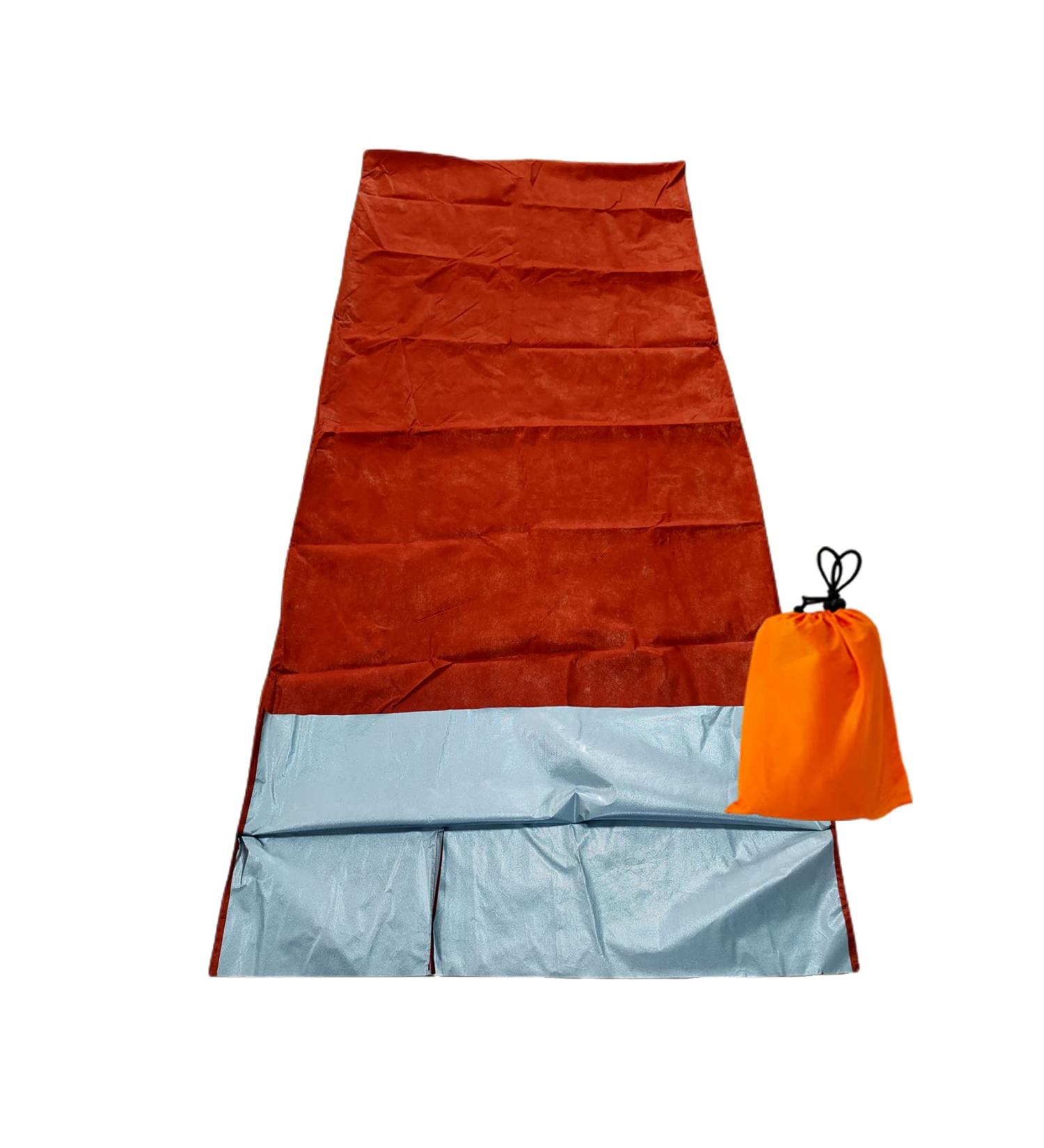 BESTHUNTINER Emergency Sleeping Bag - Lightweight, Waterproof, Reusable Thermal Bivy Sack Shelter Kit - Orange - Buy Online on GoSupps.com