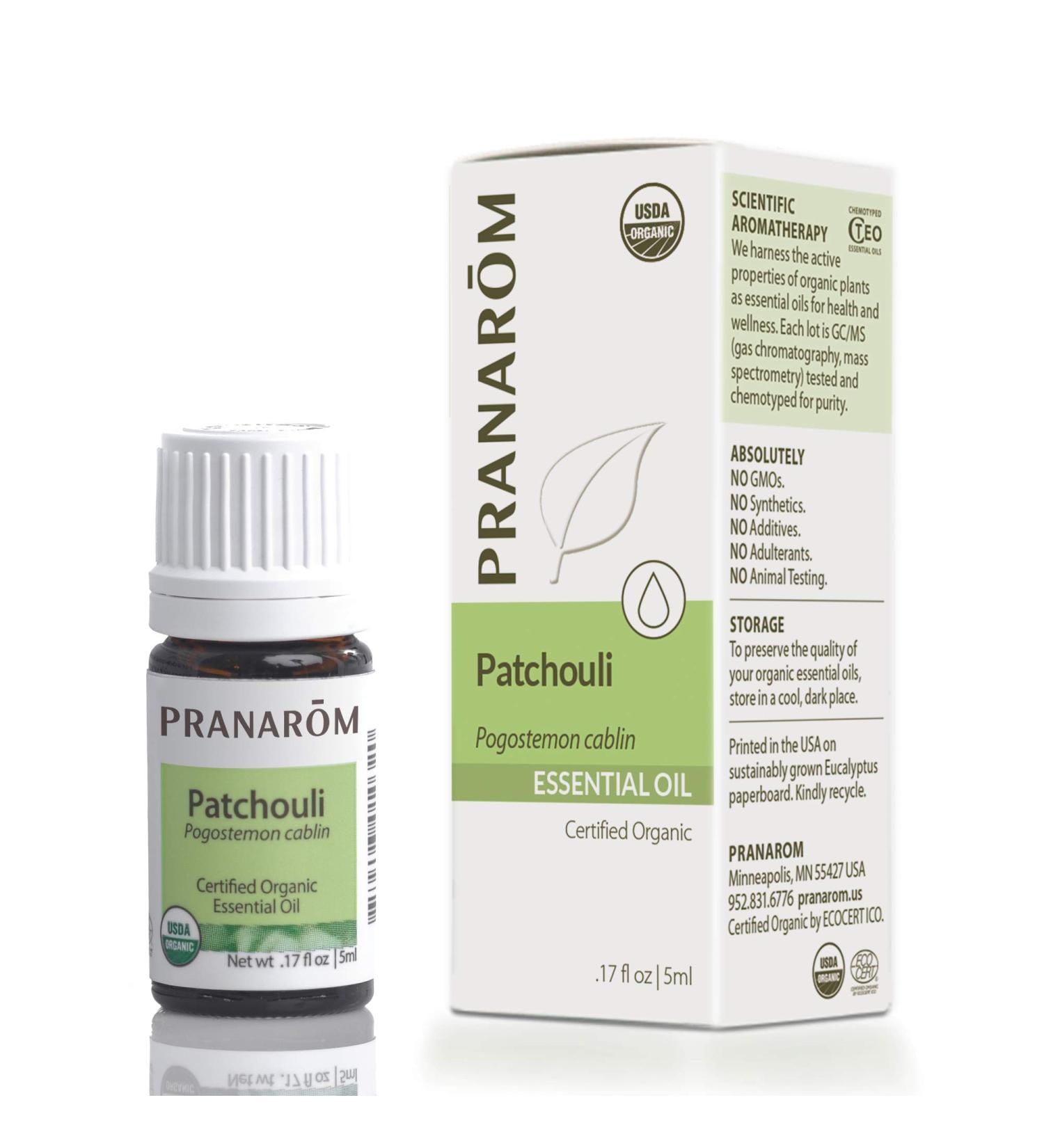 Pranarom Patchouli Essential Oil 5ml - Pure Aromatherapy Oil for Relaxation & Skin Care - Buy Online on GoSupps.com