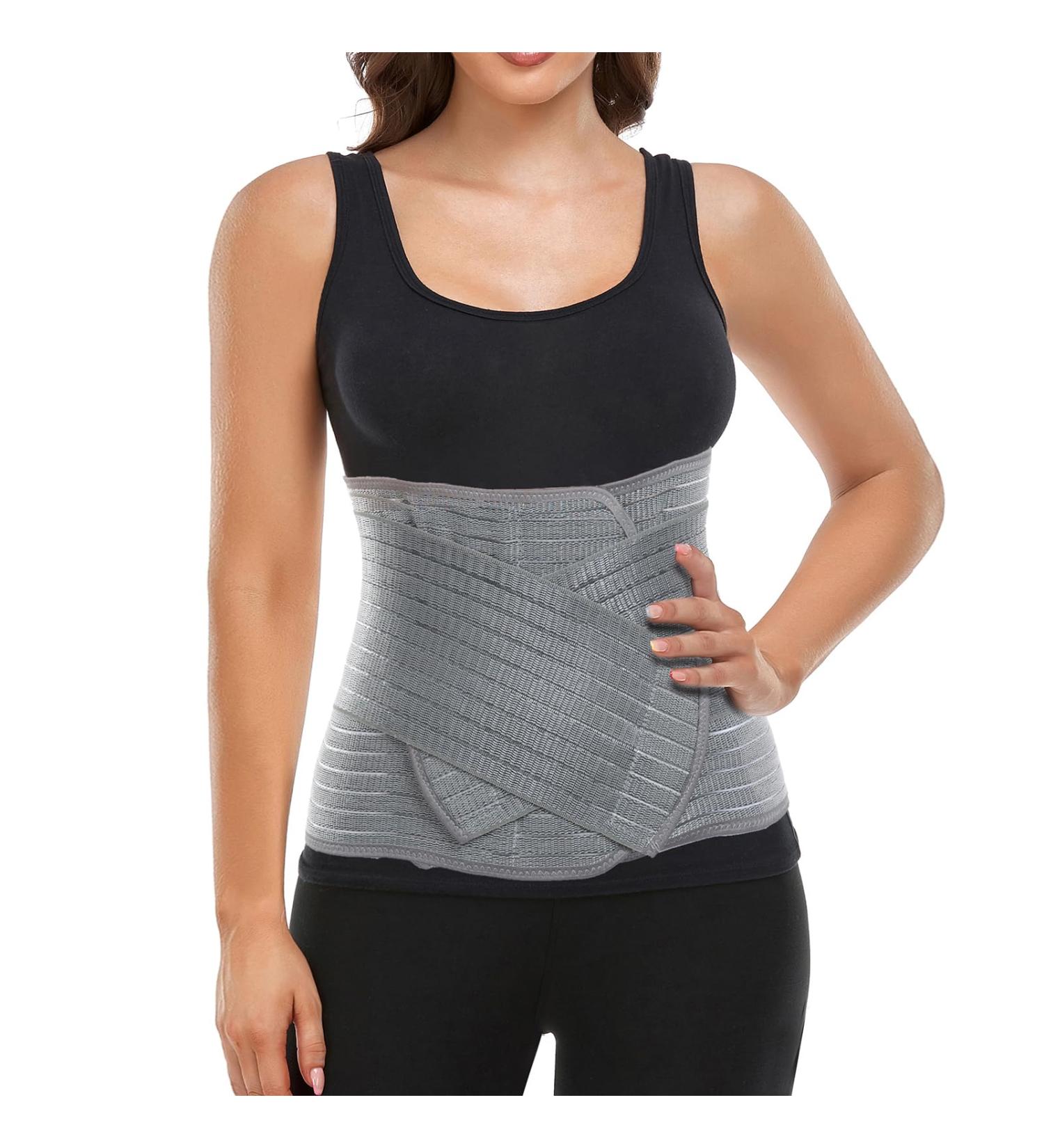 Postpartum Belly Band Wrap | Abdominal Binder & Stomach Compression for Men & Women | Post Surgery Hernia Support | Sizes S/M (26-42 inches - Buy Online on GoSupps.com