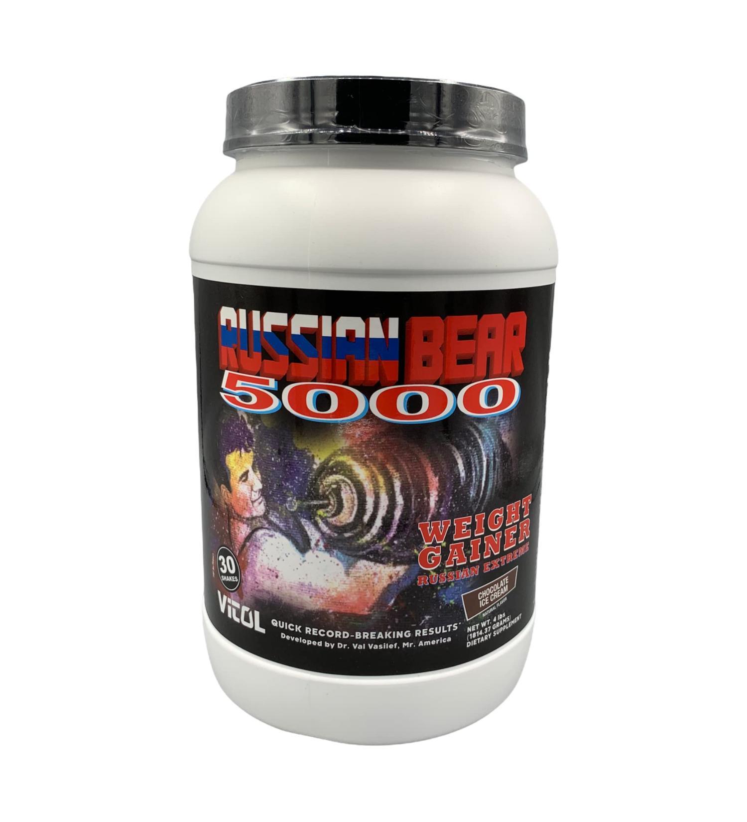 VITOL Russian Bear 5000 Chocolate Protein Powder - 4 lb | Bulk Purchase & International Shipping Available - Buy Online on GoSupps.com