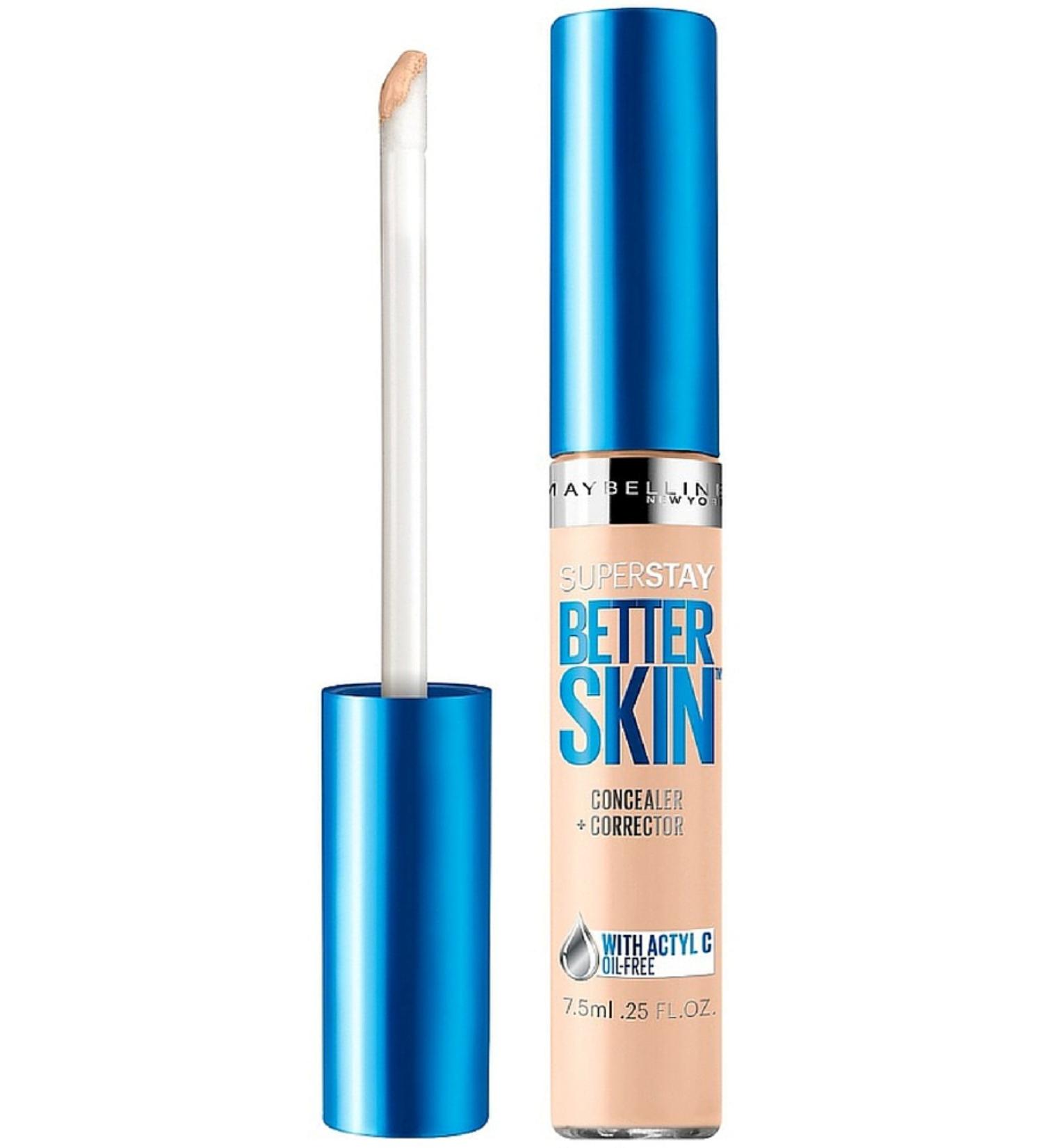 Maybelline New York Superstay Better Skin Concealer + Corrector  Light 0.25 Ounce
