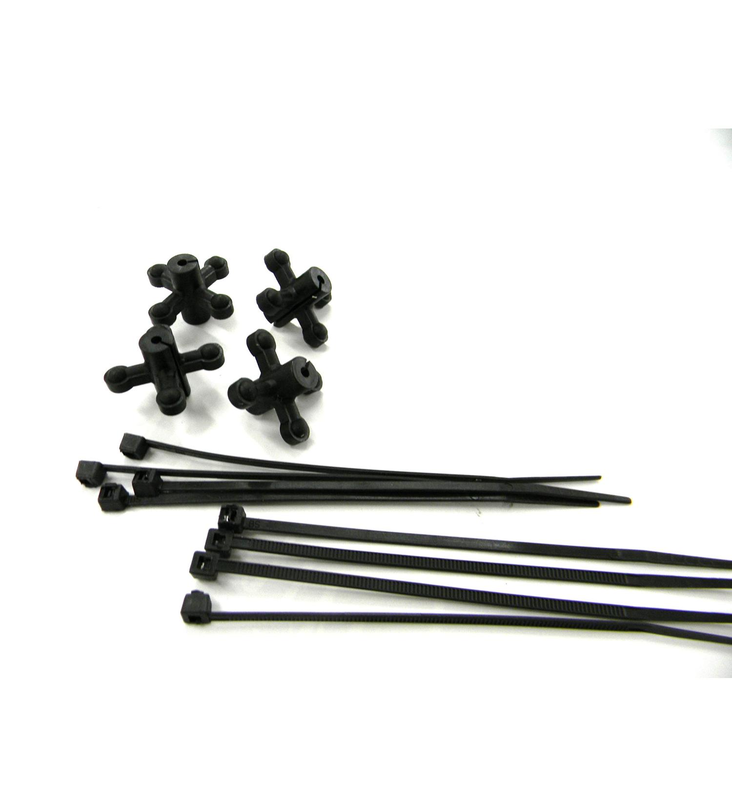 Bowjax UltraJax l String Silencer, 4 Pack, 1034 Black