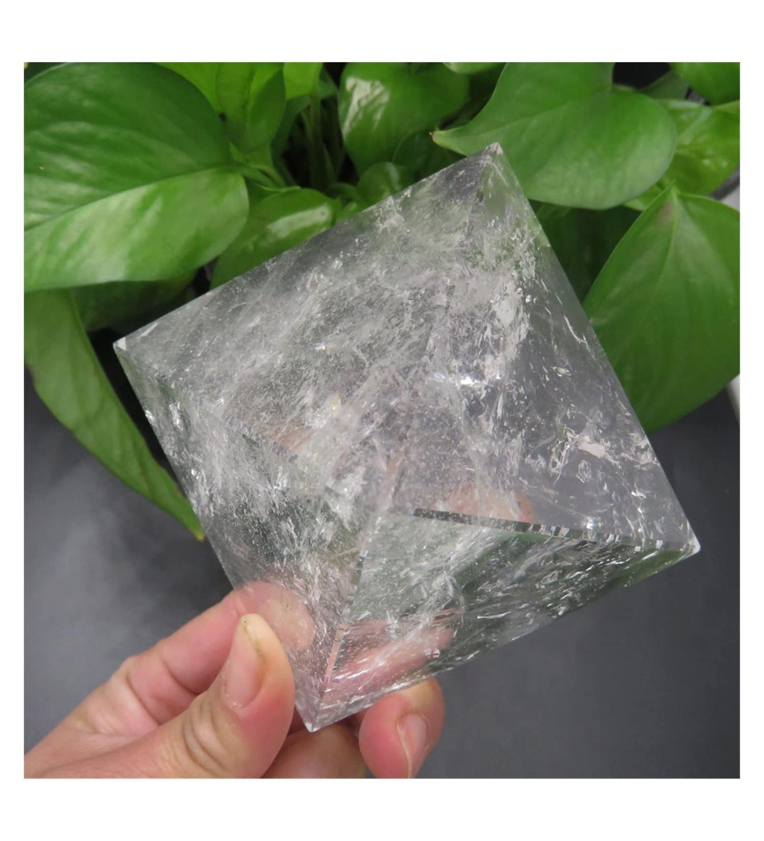 87 * 87 * 72mm Large Rock Clear Quartz Crystal Pyramid Handmade Pyramid Reiki Stone Crystal Reiki - Buy Online on GoSupps.com