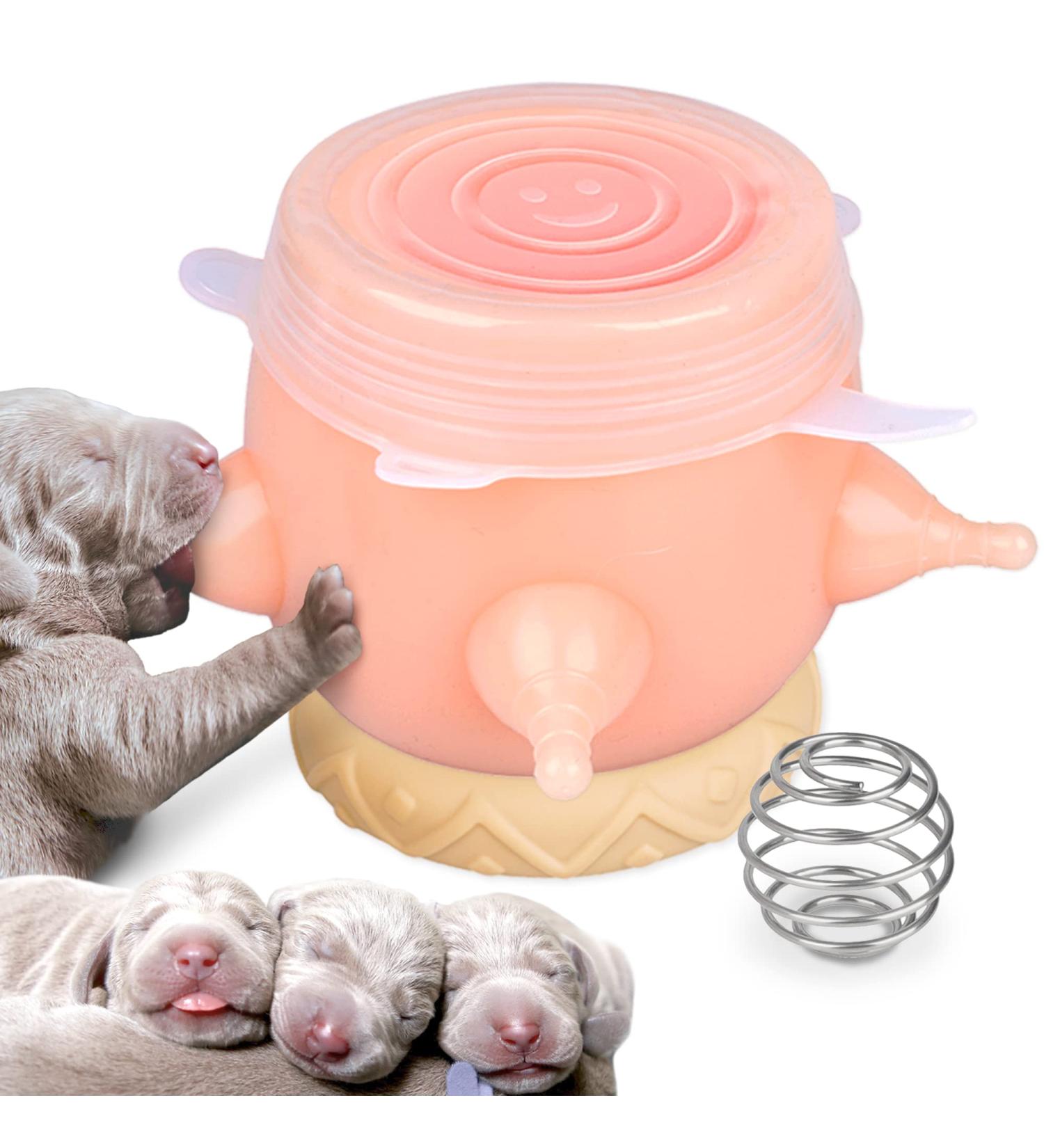 5 Teats Puppy Feeder | Silicone Nursing Station for Multiple Puppies - 17 fl oz Bottle with Nipples | Dog Nursing Supplies - Buy Online on GoSupps.com