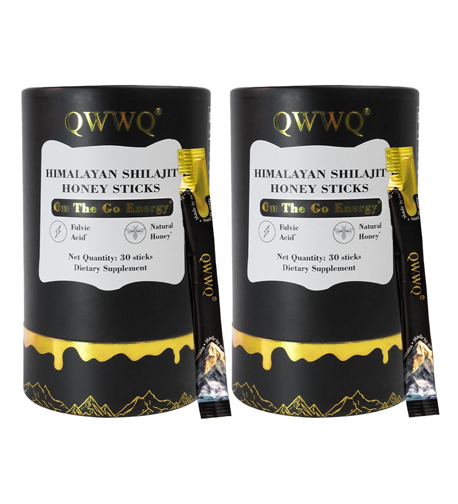 Himalayan Shilajit Honey Sticks with Saffron(2 Pack) Natural Energy & Wellness Support Source of Fulvic Acid & Trace Minerals 30 On-The-Go Sticks - Buy Online on GoSupps.com