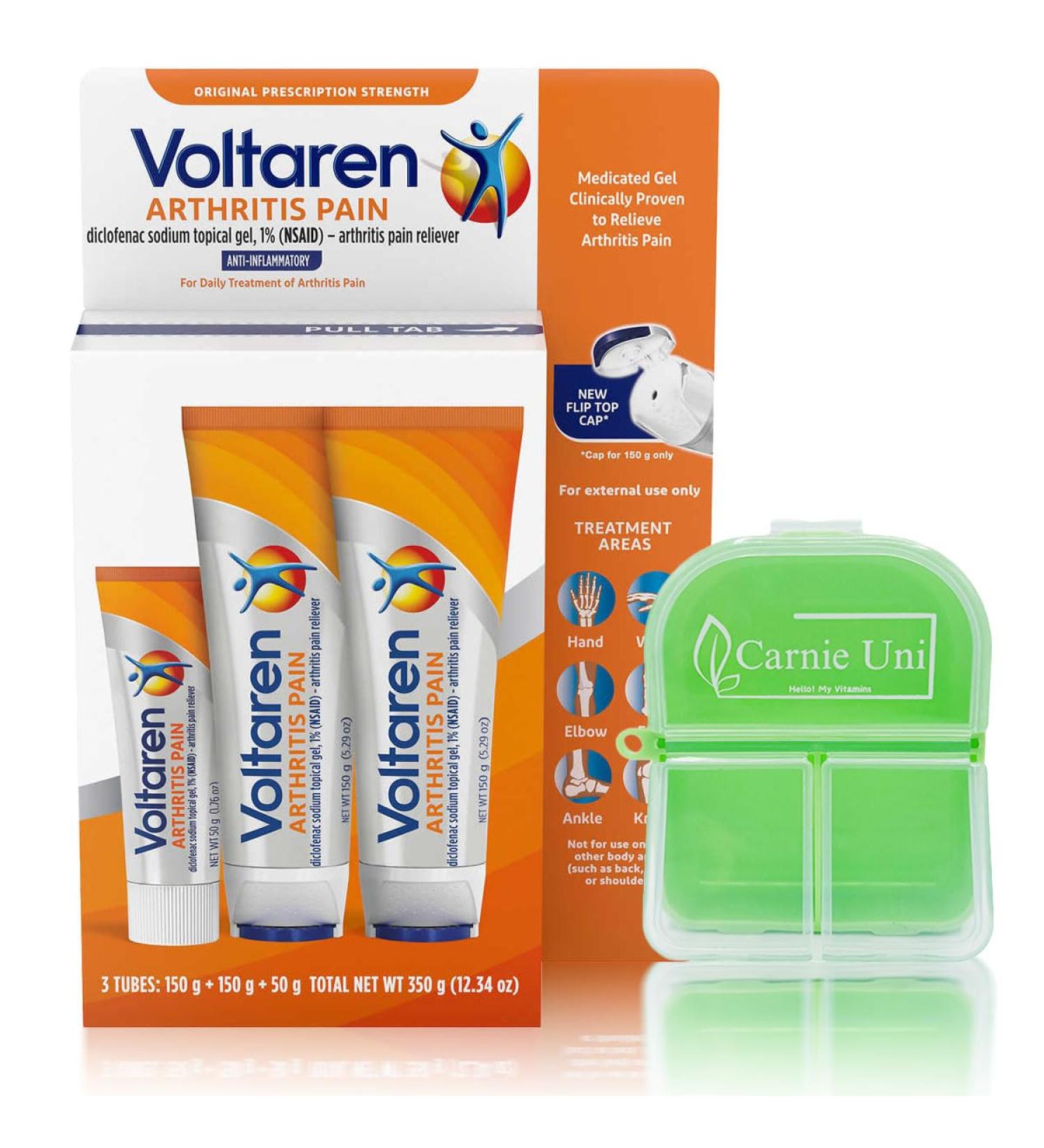 Buy Voltaren Arthritis Pain Gel - 2 x 5.3 oz + 1.7 oz | Fast International Shipping - Buy Online on GoSupps.com