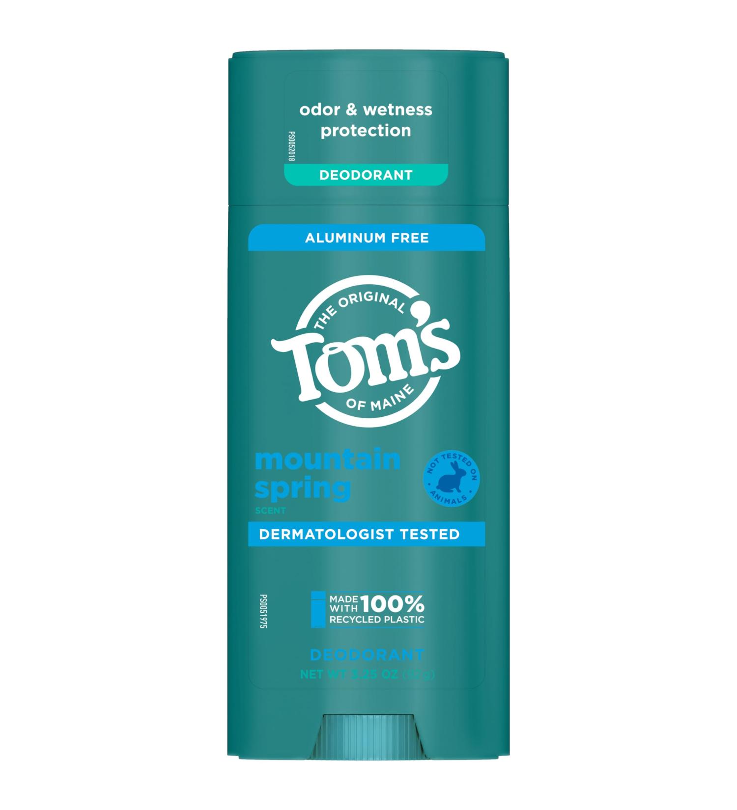 Buy Tom s of Maine Mountain Spring Natural Deodorant - Aluminum Free 3.25 oz for Men & Women - International Shipping Available - Buy Online on GoSupps.com
