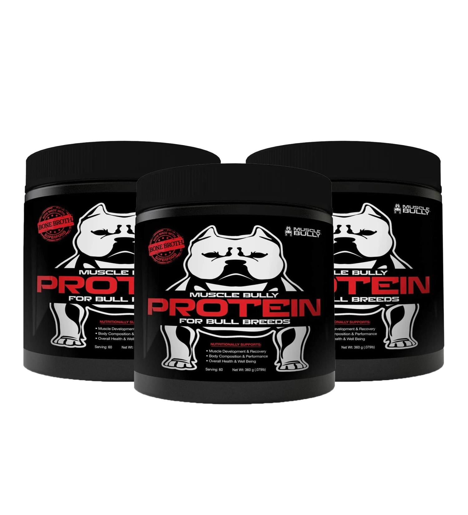 Premium Protein Supplement for Dogs - Muscle Growth & Recovery for Bull Breeds (180 Servings - Buy Online on GoSupps.com