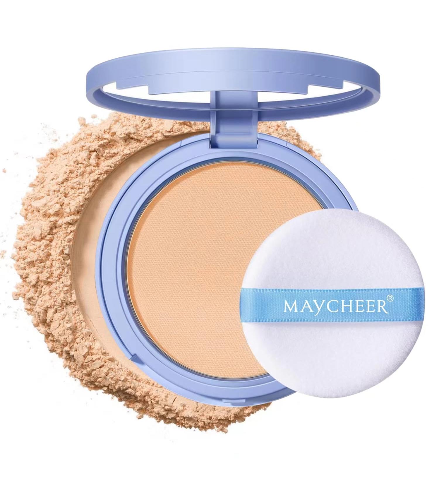 Oil Control Face Pressed Powder - Waterproof Long Lasting Matte Setting Powder | Cruelty-Free Makeup (0.35oz Dark 1 - Buy Online on GoSupps.com