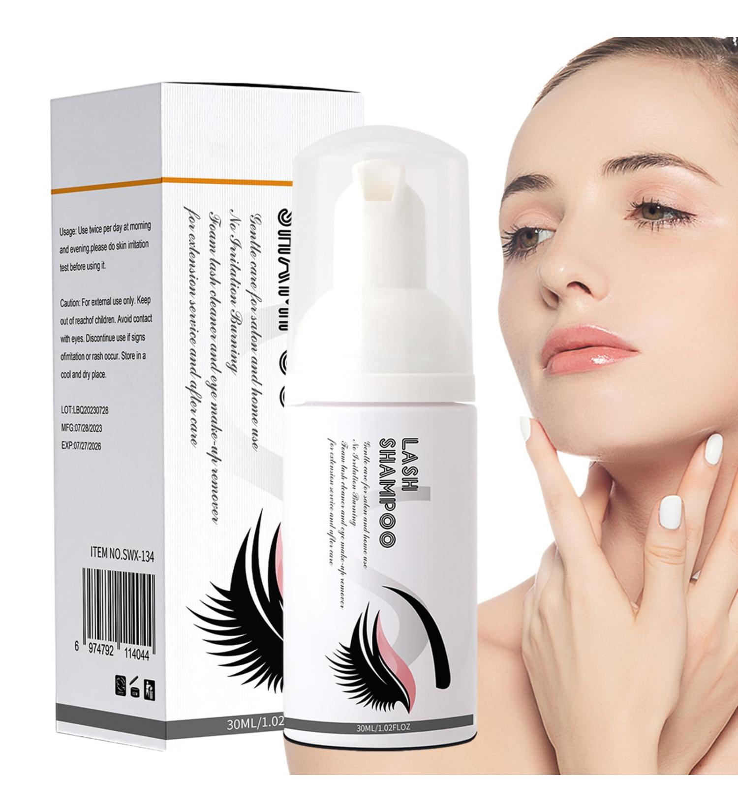 bellv Eyelash Shampoo - 30 ml - Gentle Cleanser for Eyelash Extensions - Foaming Eyelid Cleanser - Eyelash Extension Shampoo - Non-Irritant Eyelid Cleanser - - Buy Online on GoSupps.com
