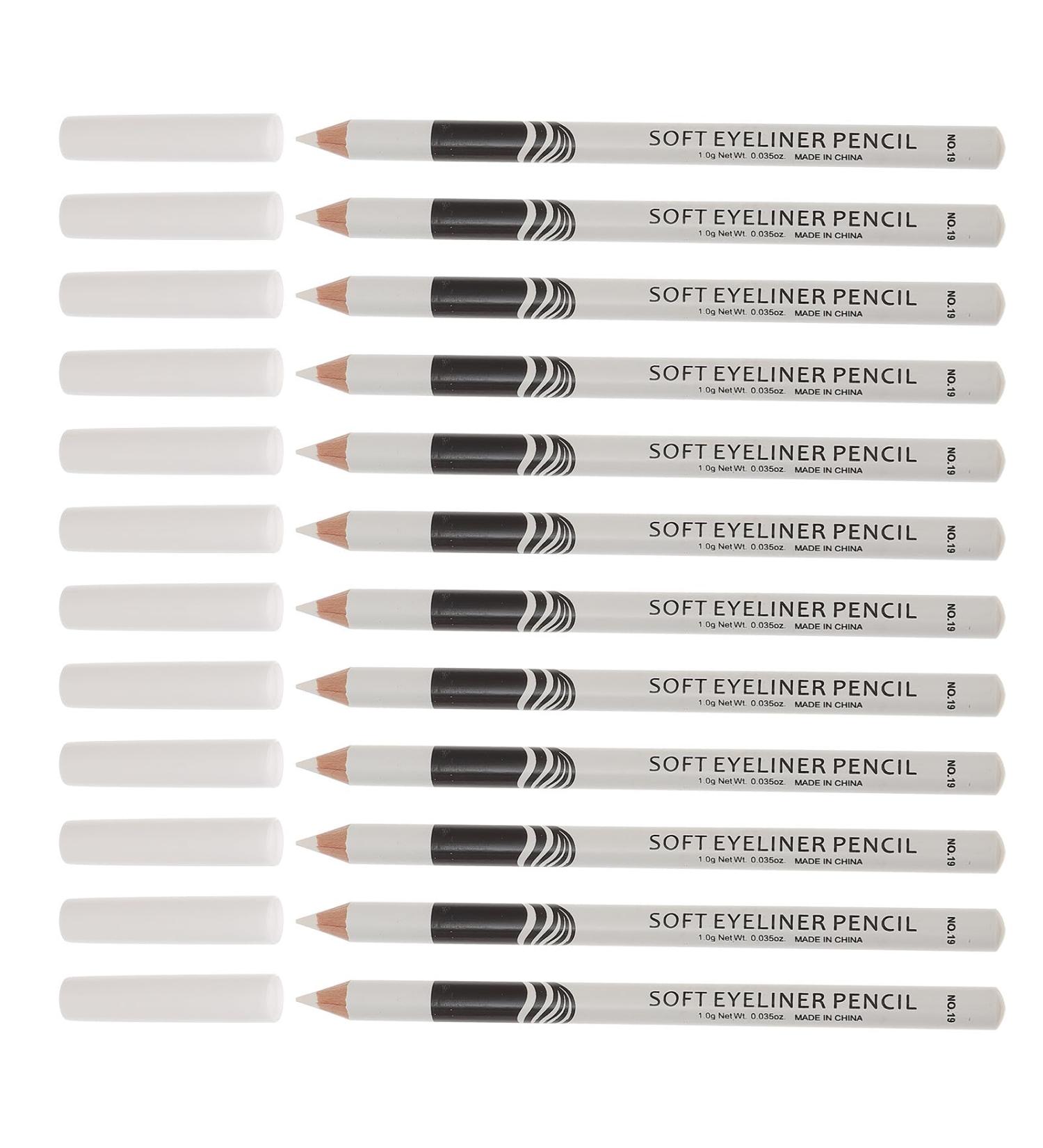 12 pi ces Crayons Eyeliner Hautelumineux Blanc L ger Pratique pour Maquillage des Yeux Professionnel et Usage Personnel - Buy Online on GoSupps.com