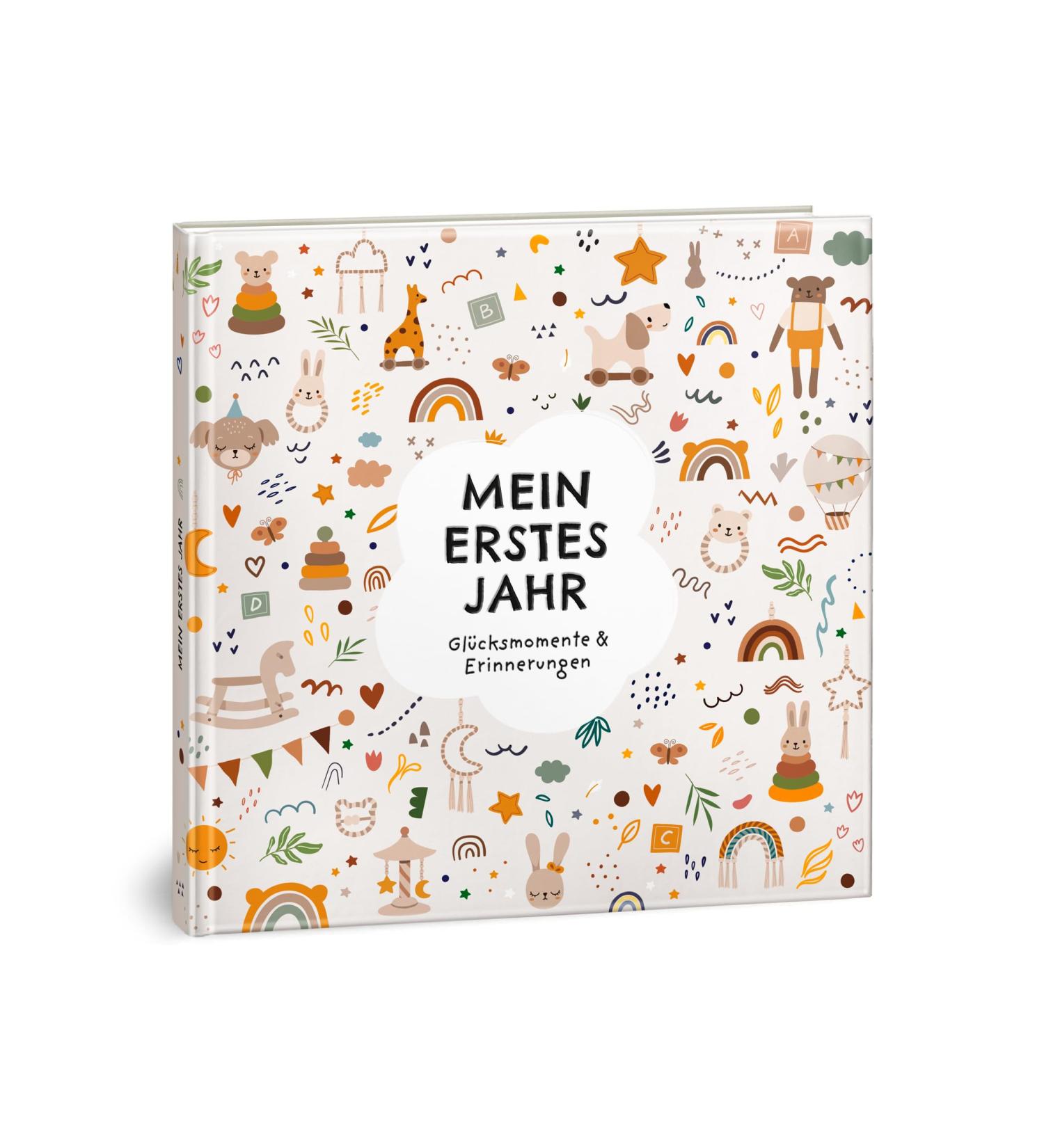 Baby Album My First Year | Baby Memory Book for Newborn Moments | Perfect Gift for Boys & Girls | Boho Style Baby Book - Buy Online on GoSupps.com